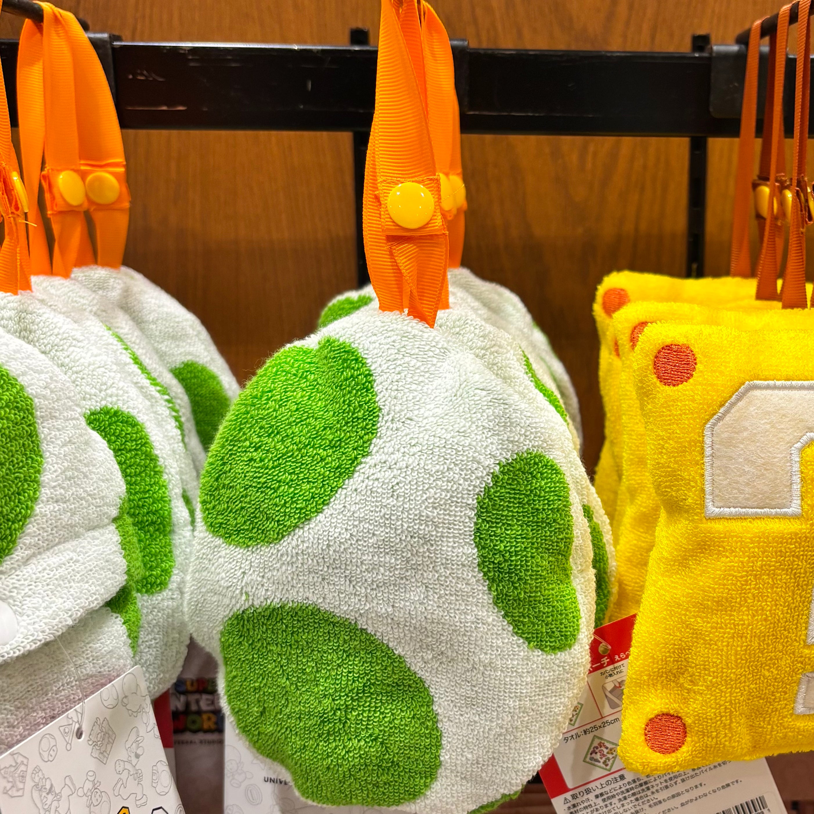 USJ 任天堂世界 抹手巾 毛巾連收納袋 （Yoshi蛋）
