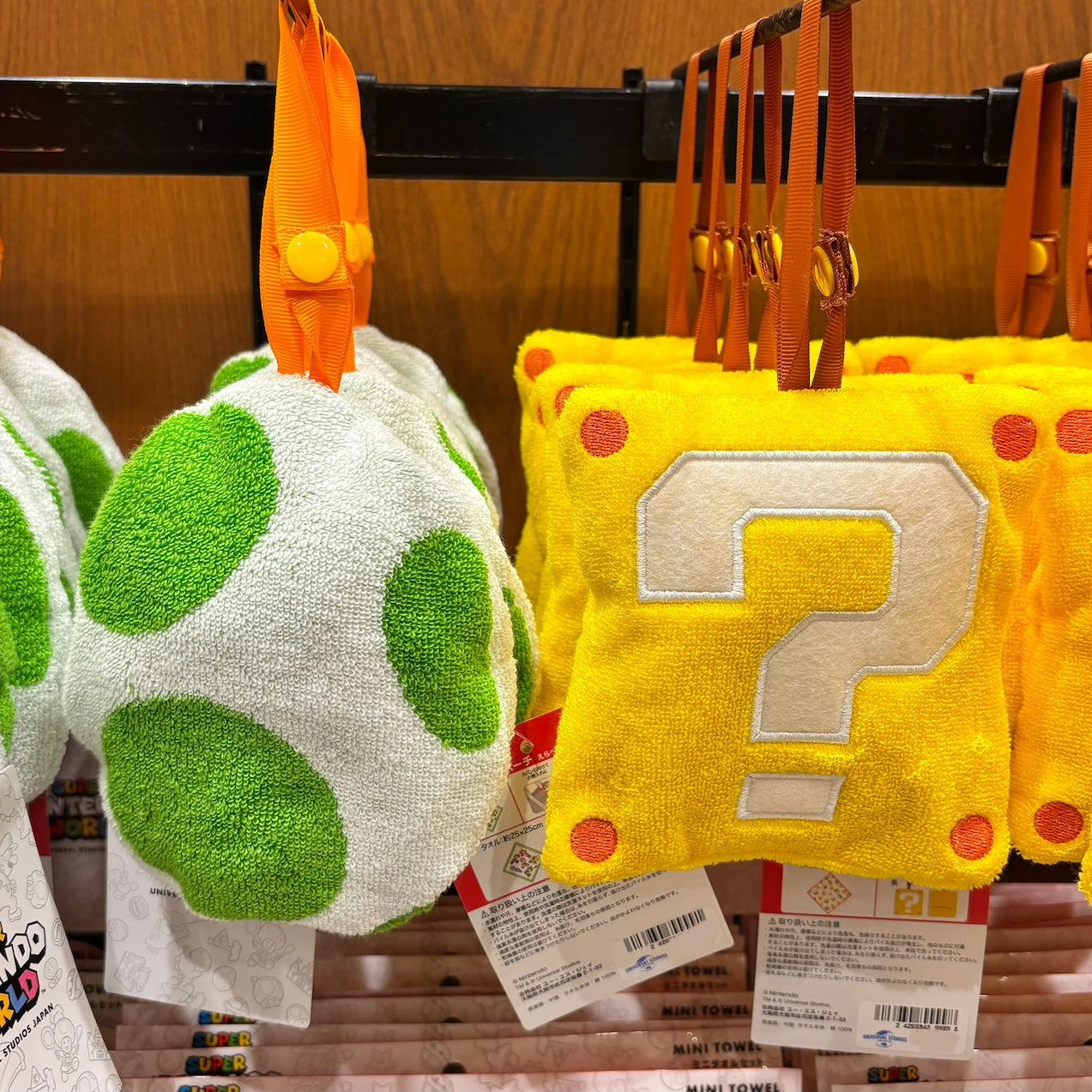 USJ 任天堂世界 抹手巾 毛巾連收納袋 （問號方塊 / Yoshi蛋）