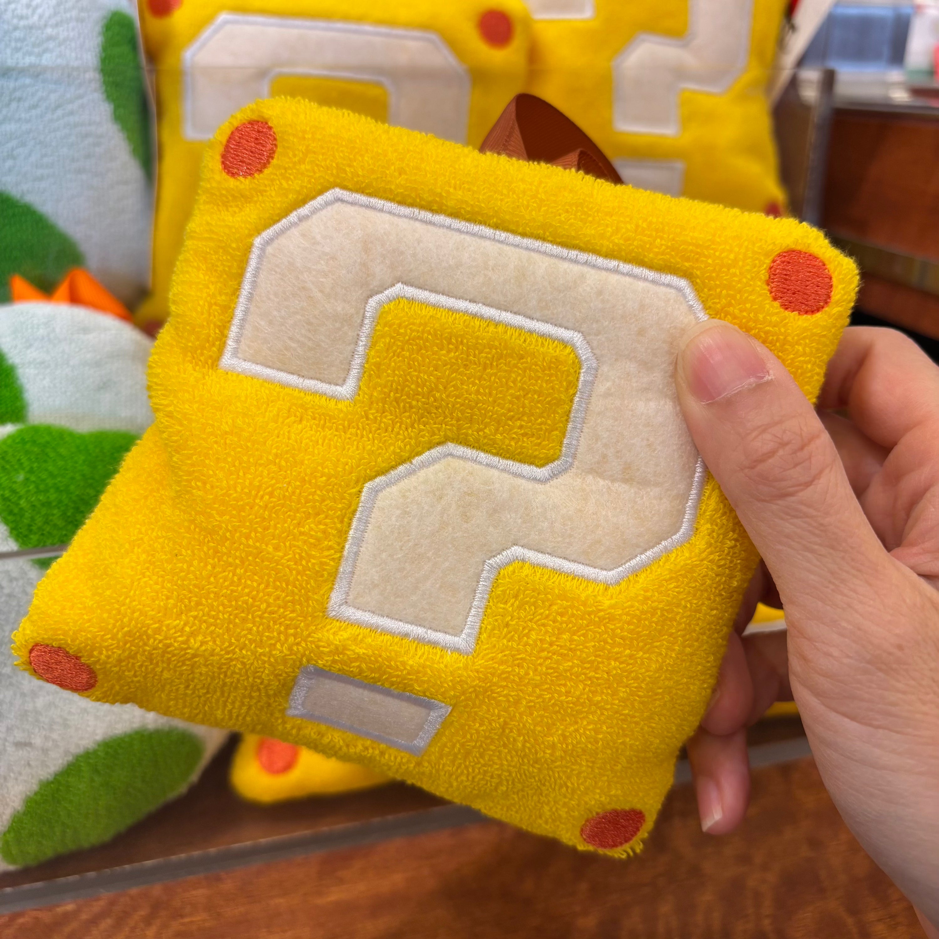 USJ 任天堂世界 抹手巾 毛巾連收納袋 （問號方塊）