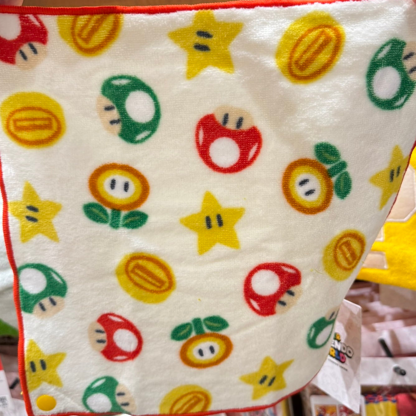 USJ 任天堂世界 抹手巾 毛巾連收納袋 （問號方塊）