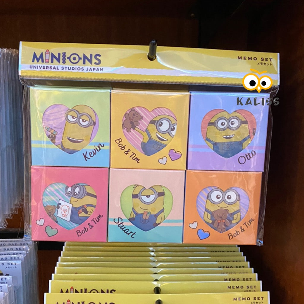【訂貨】USJ Minions Memo Set （一套6本）