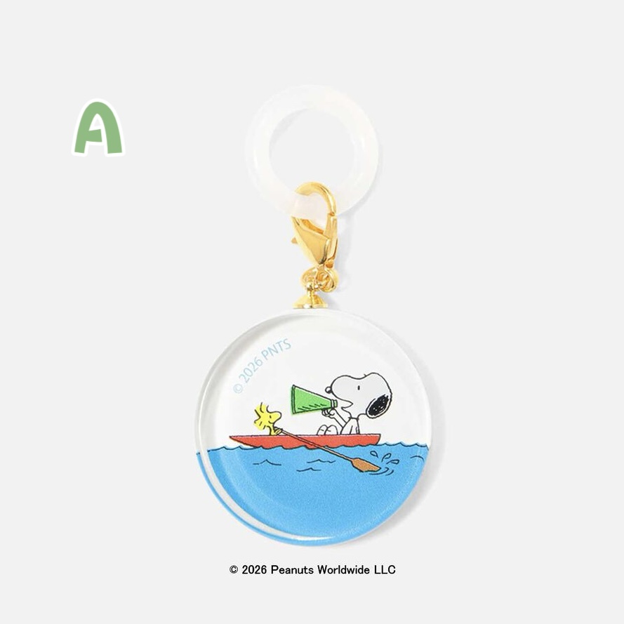 【預訂｜9月】Snoopy in Ginza 銀座展 2026 DEAR BUDDY 系列 - 透明圓牌小掛飾