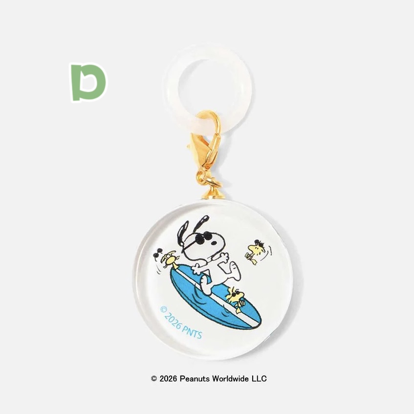 【預訂｜9月】Snoopy in Ginza 銀座展 2026 DEAR BUDDY 系列 - 透明圓牌小掛飾