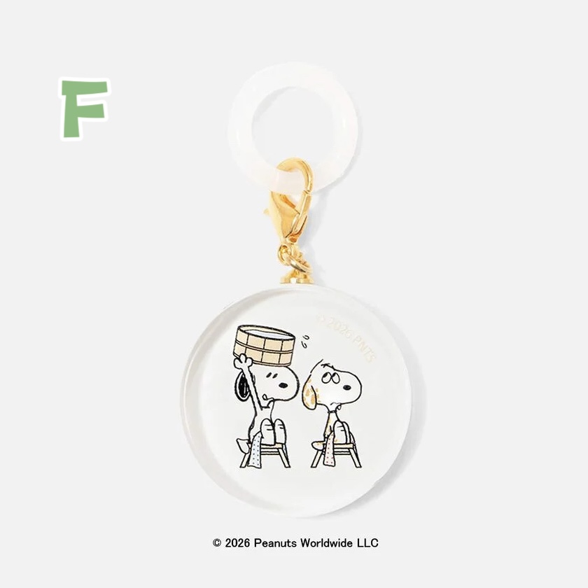 【預訂｜9月】Snoopy in Ginza 銀座展 2026 DEAR BUDDY 系列 - 透明圓牌小掛飾