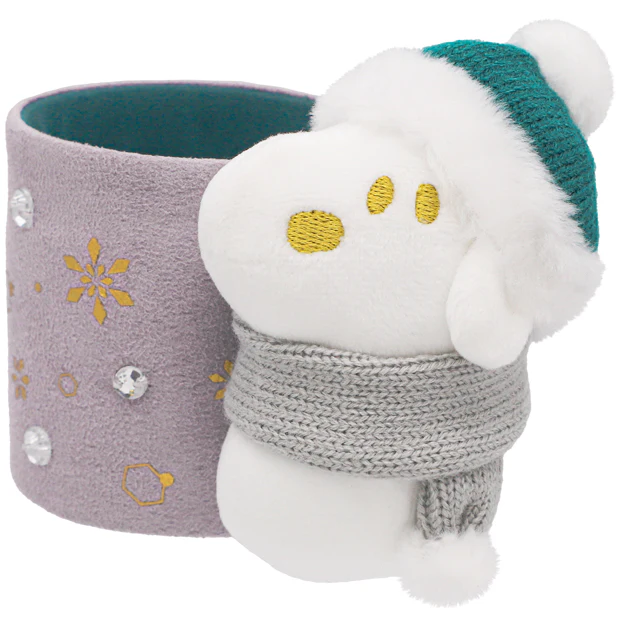 【訂貨】USJ PEANUTS Snowy Sparkles Snoopy 史努比聖誕系列 - 雪人Snoopy公仔筆筒
