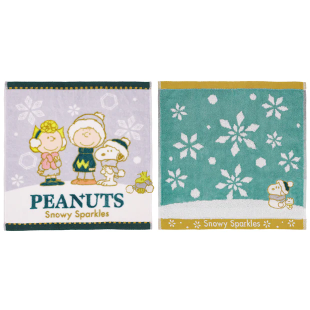 【訂貨】USJ PEANUTS Snowy Sparkles 聖誕系列 - 小毛巾套裝（2pcs）