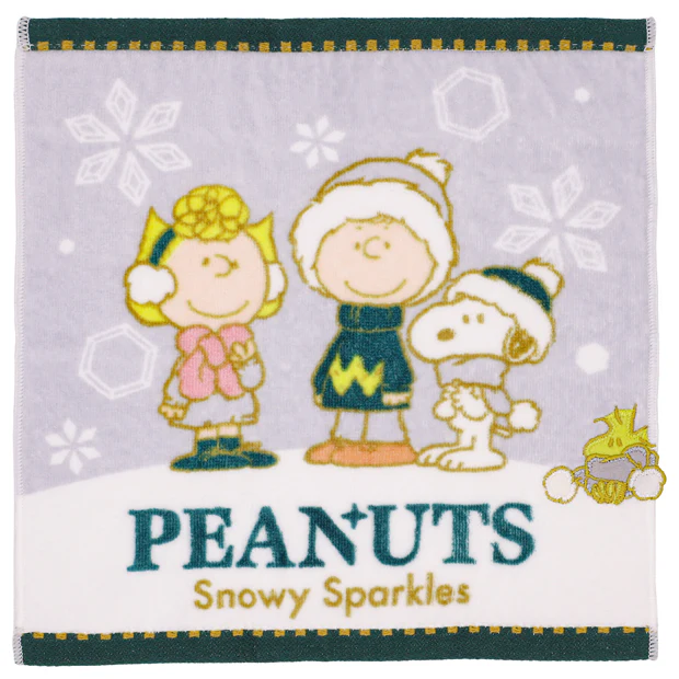 【訂貨】USJ PEANUTS Snowy Sparkles 聖誕系列 - 小毛巾套裝（2pcs）