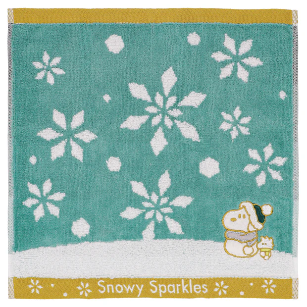 【訂貨】USJ PEANUTS Snowy Sparkles 聖誕系列 - 小毛巾套裝（2pcs）