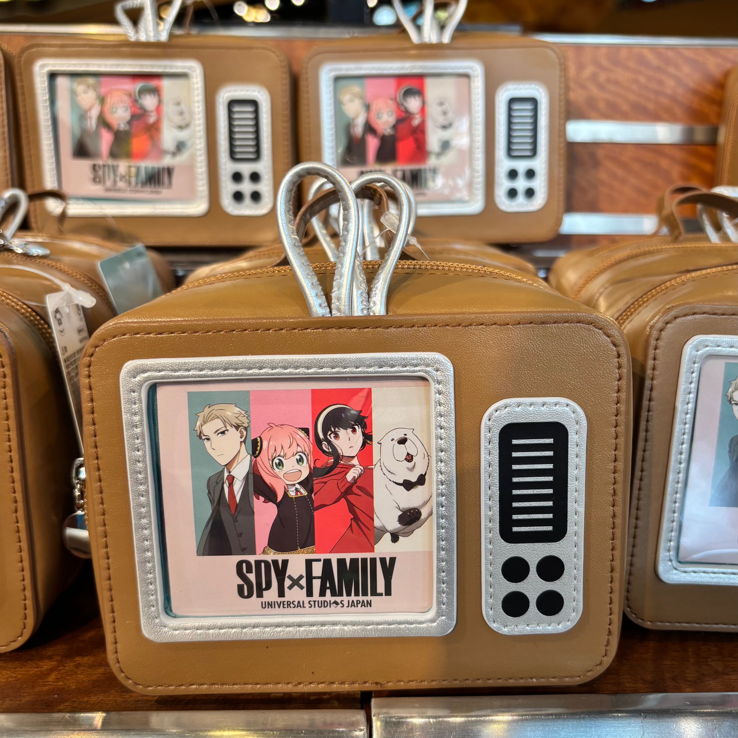 USJ SPYXFAMILY 2025 復古電視小袋 化妝袋 收納袋