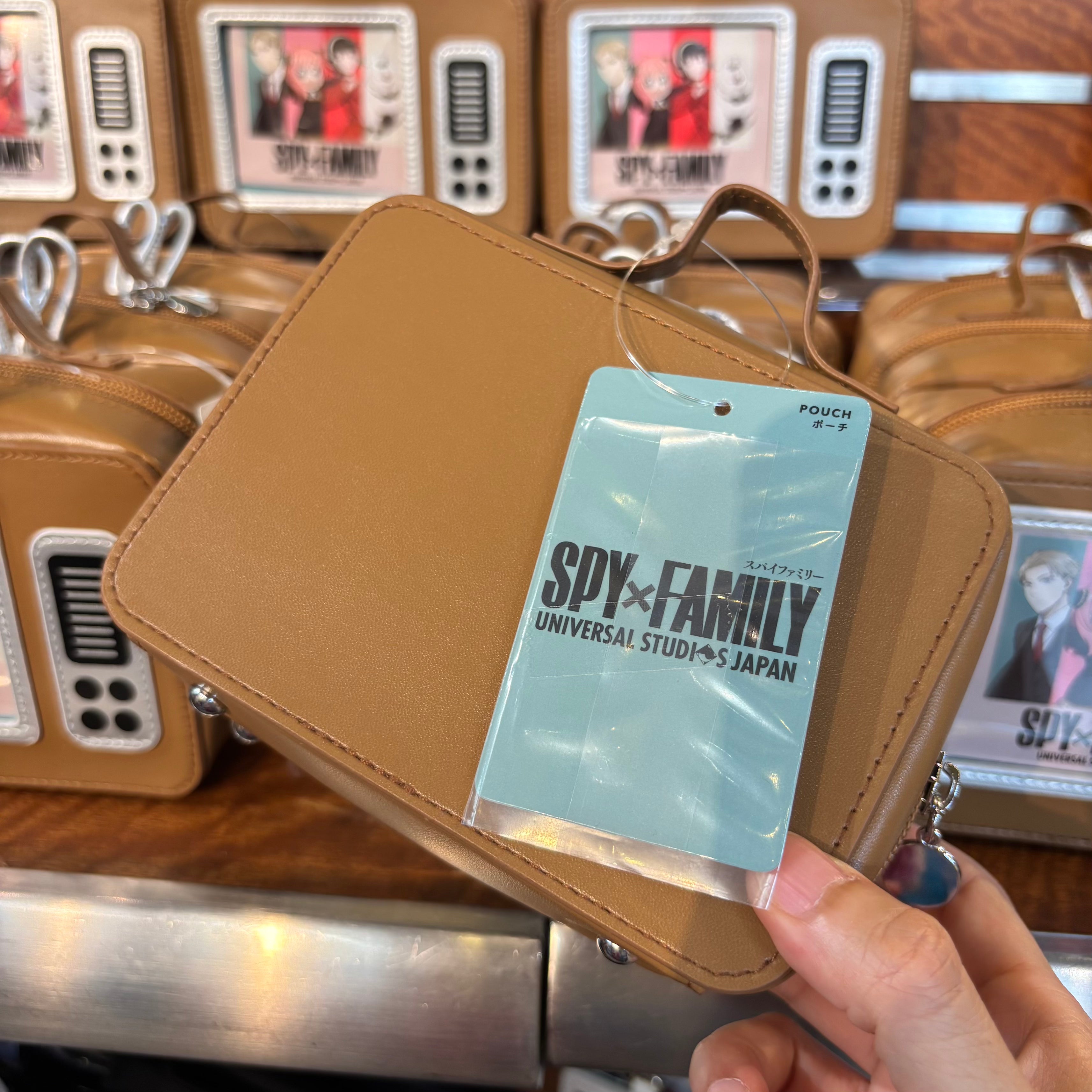 USJ SPYXFAMILY 2025 復古電視小袋 化妝袋 收納袋