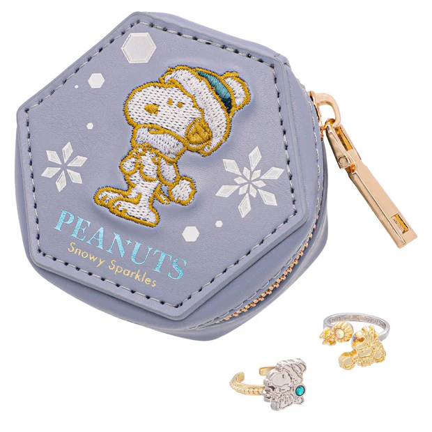 【訂貨】USJ PEANUTS Snoopy Snowy Sparkles 史努比聖誕系列 - 戒指及首飾盒套裝