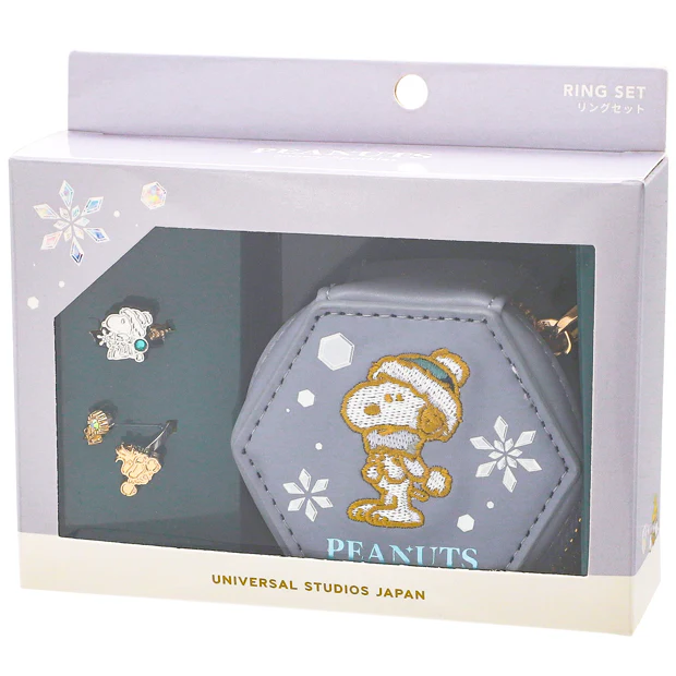 【訂貨】USJ PEANUTS Snoopy Snowy Sparkles 史努比聖誕系列 - 戒指及首飾盒套裝