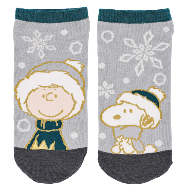 【訂貨】USJ PEANUTS Snowy Sparkles Snoopy 史努比聖誕系列 - 成人襪（兩對裝）