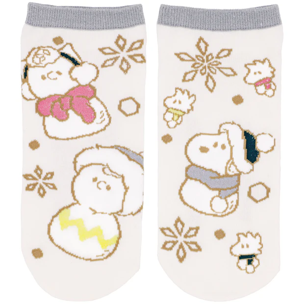 【訂貨】USJ PEANUTS Snowy Sparkles Snoopy 史努比聖誕系列 - 成人襪（兩對裝）