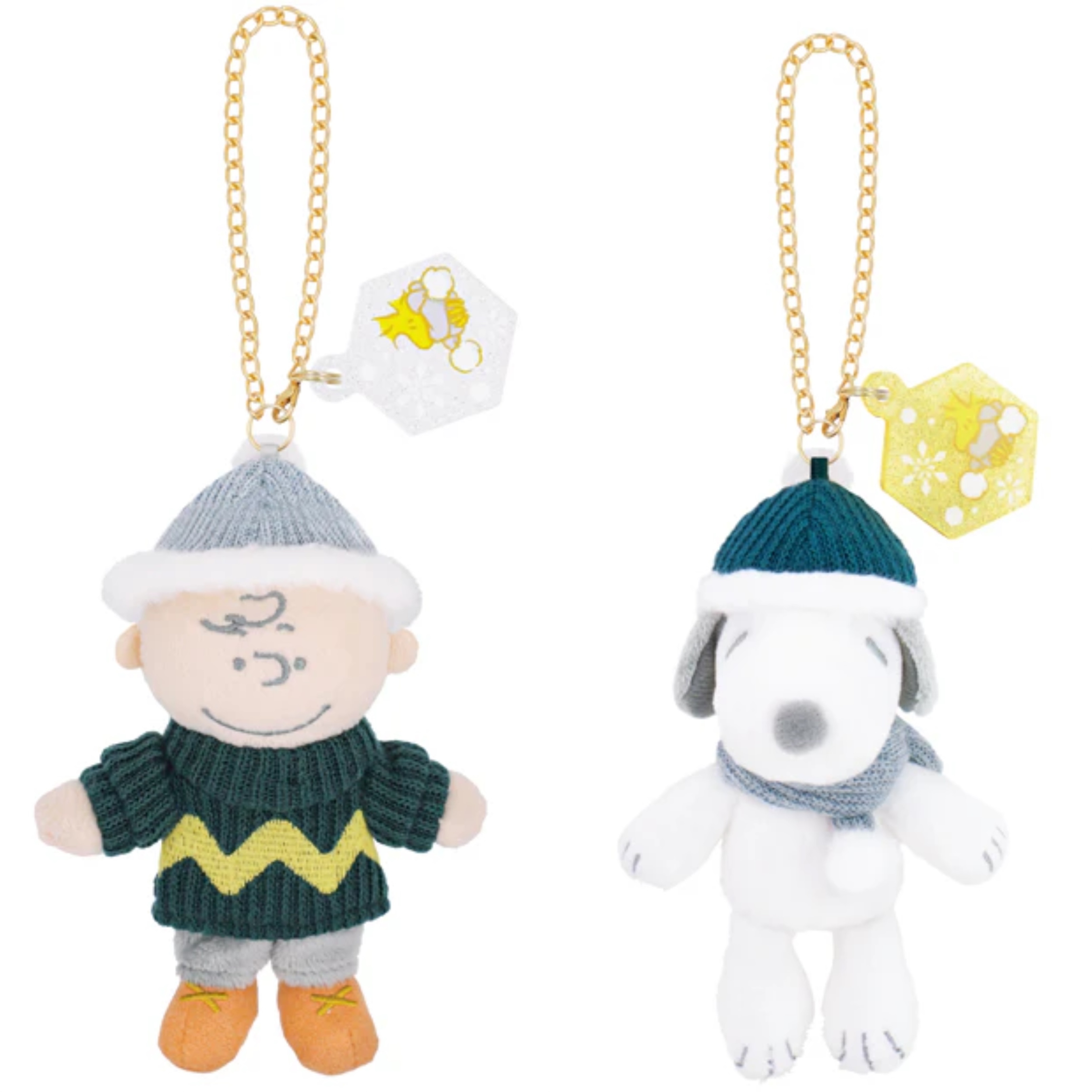 【訂貨】USJ PEANUTS Snowy Sparkles Snoopy 史努比聖誕系列 - 掛飾公仔（S）