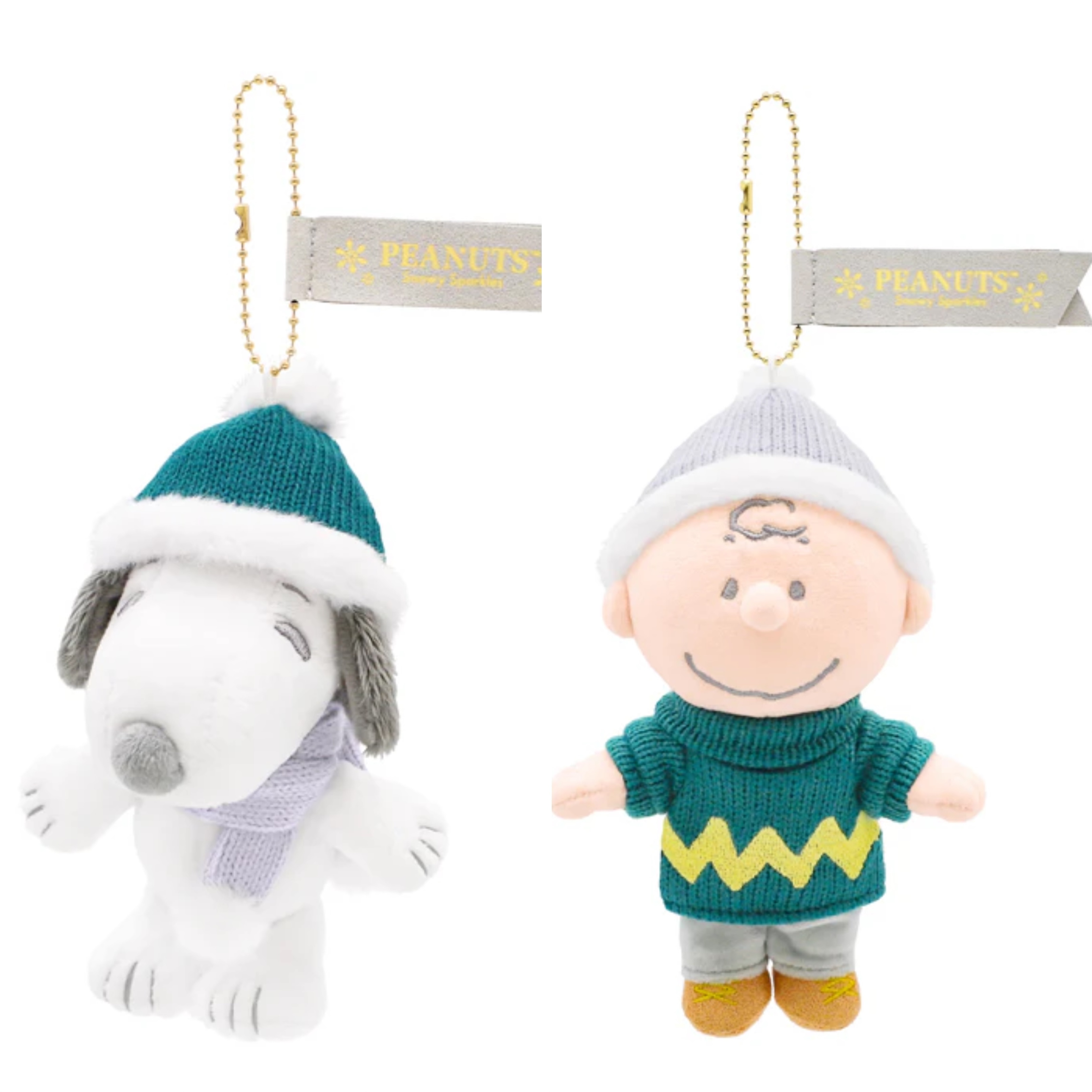 【訂貨】USJ PEANUTS Snowy Sparkles Snoopy 史努比聖誕系列 - 掛飾公仔（M）