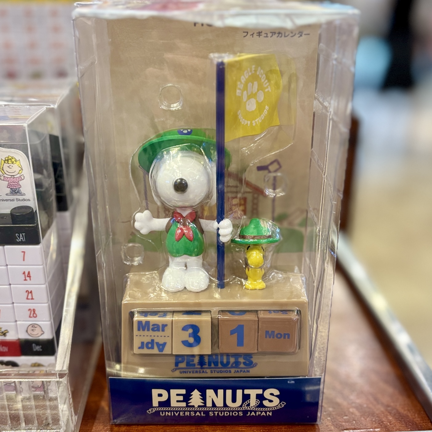 【訂貨】USJ Peanuts Snoopy Beagle Scout 露營童軍系列 - Snoopy & Woodstock 萬年曆