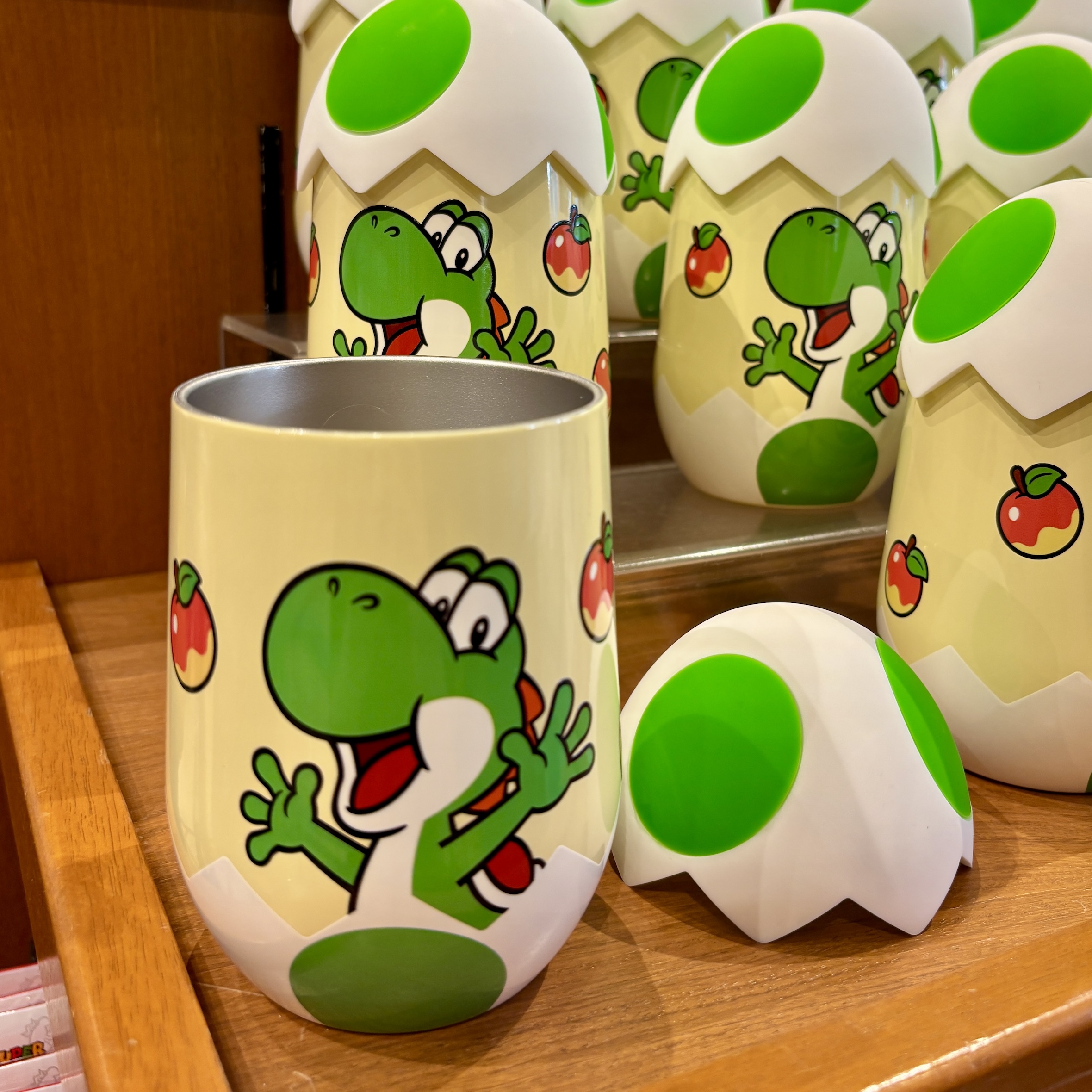 【訂貨】USJ Yoshi 有蓋不鏽鋼杯