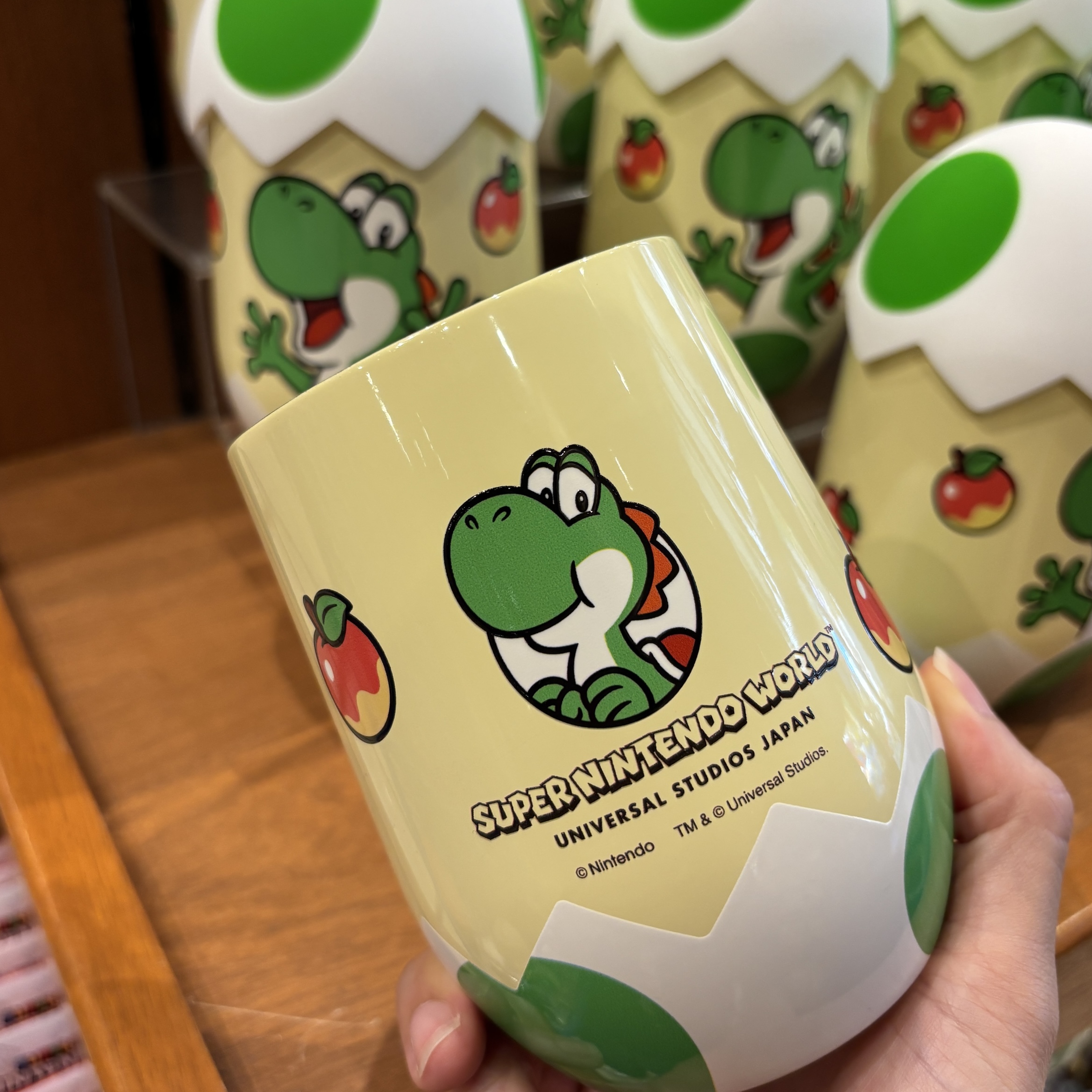 【訂貨】USJ Yoshi 有蓋不鏽鋼杯