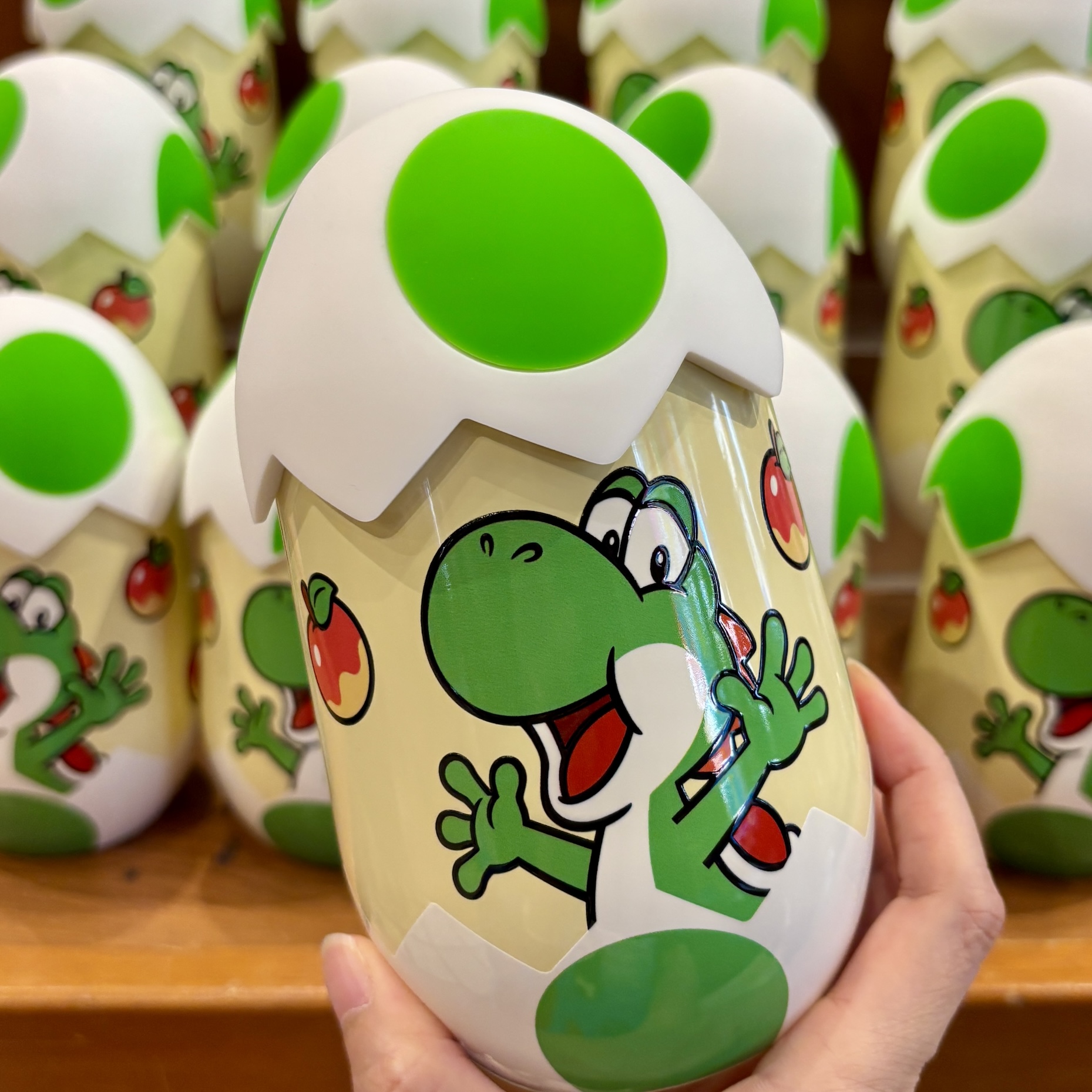 【訂貨】USJ Yoshi 有蓋不鏽鋼杯
