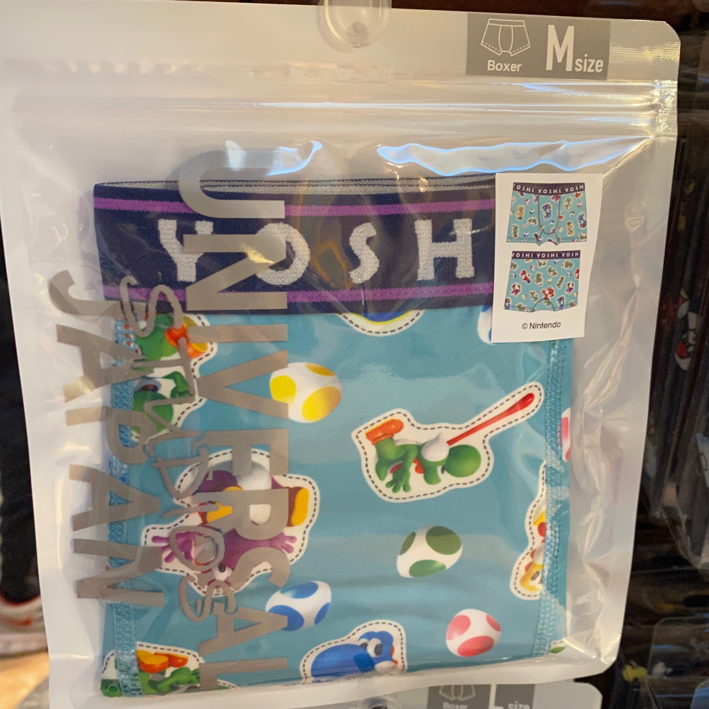 【訂貨】USJ Nintendo World Yoshi 男裝平腳內褲