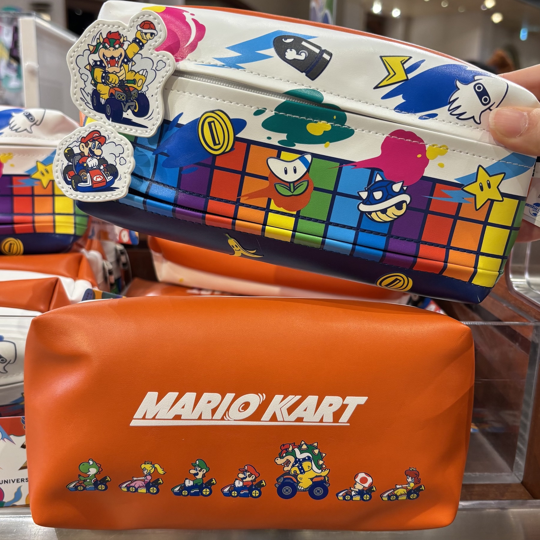 【訂貨】USJ 25th Discover U 週年紀念系列 - 任天堂 Mario & 庫巴 筆袋