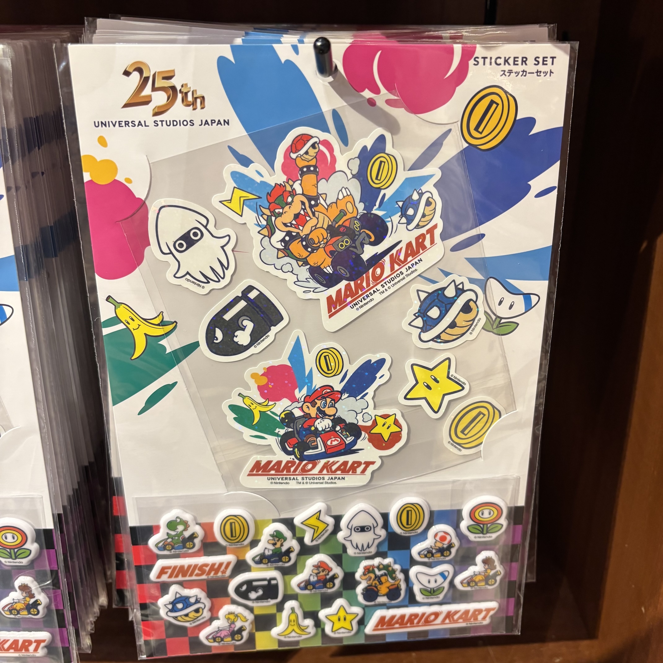 【訂貨】USJ 25th Discover U 週年紀念系列 - 任天堂 Mario 多角色貼紙套裝