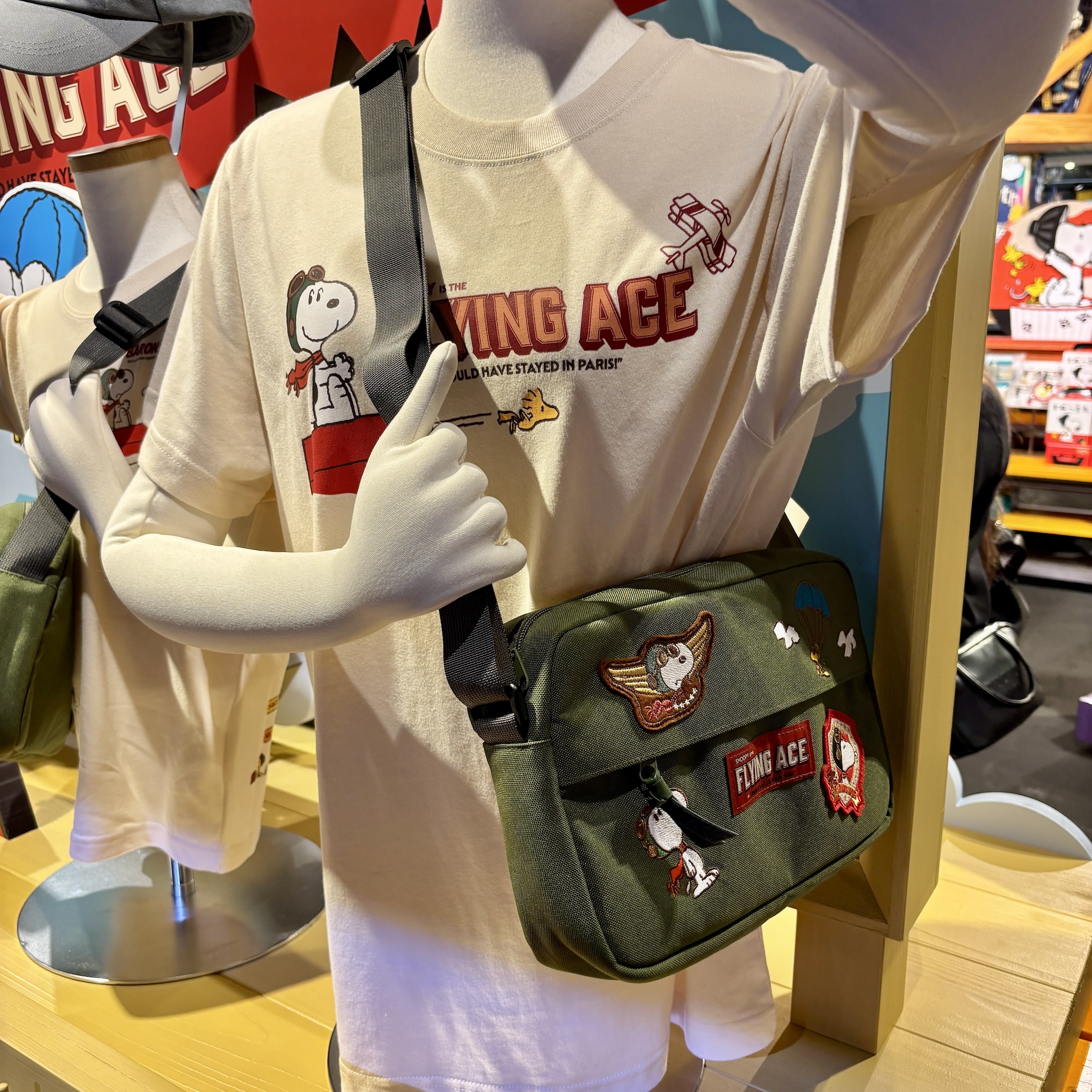 【訂貨】USJ PEANUTS Snoopy Flying Ace - 單肩包 斜揹袋