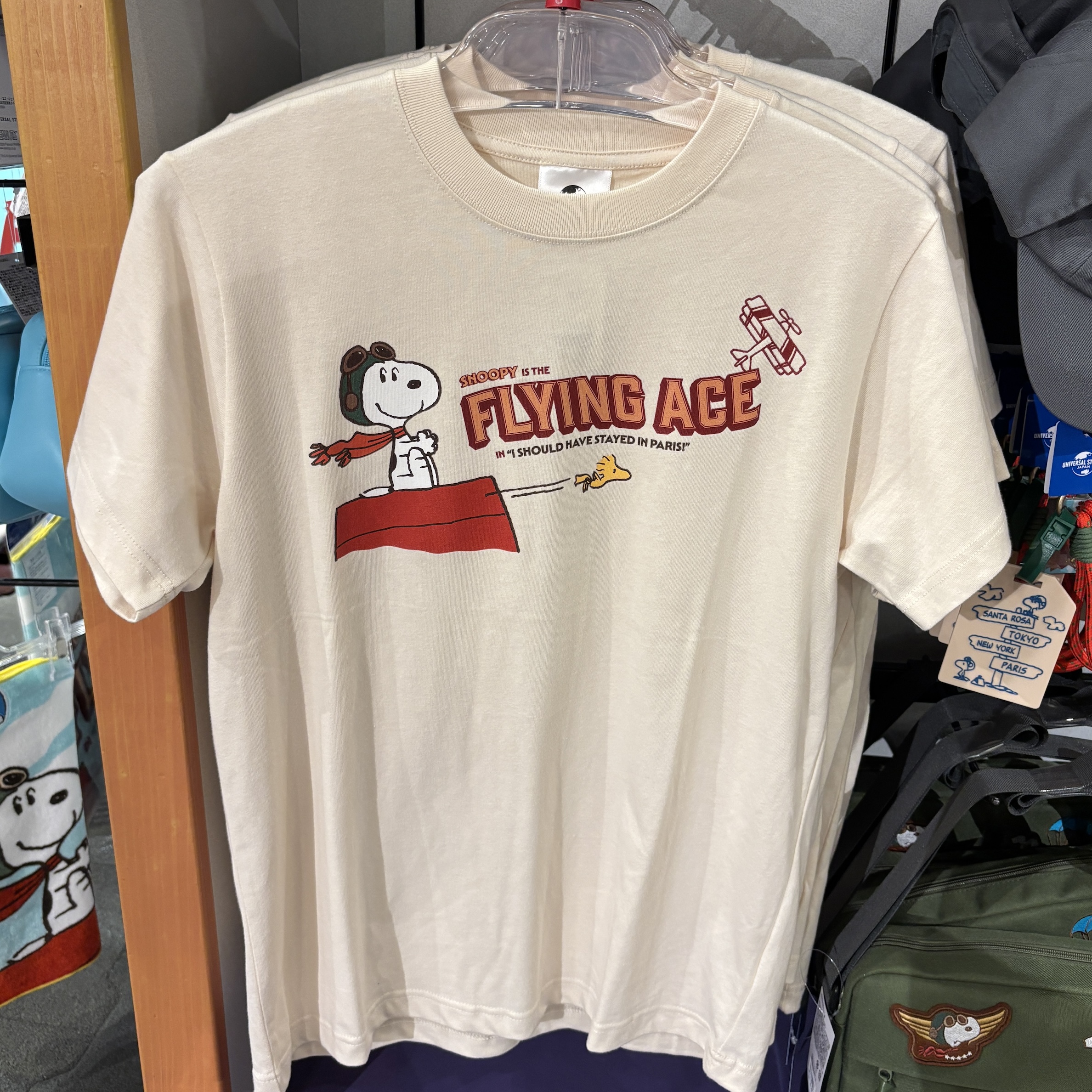 【訂貨】USJ PEANUTS Snoopy Flying Ace - Tshirt（成人）