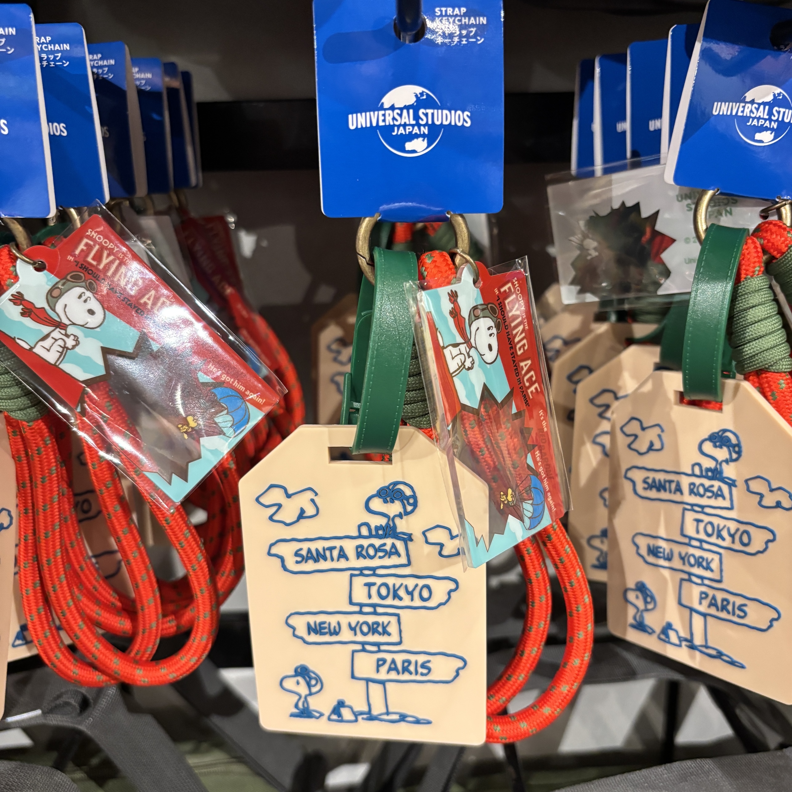 【訂貨】USJ PEANUTS Snoopy Flying Ace - 行李牌 掛飾