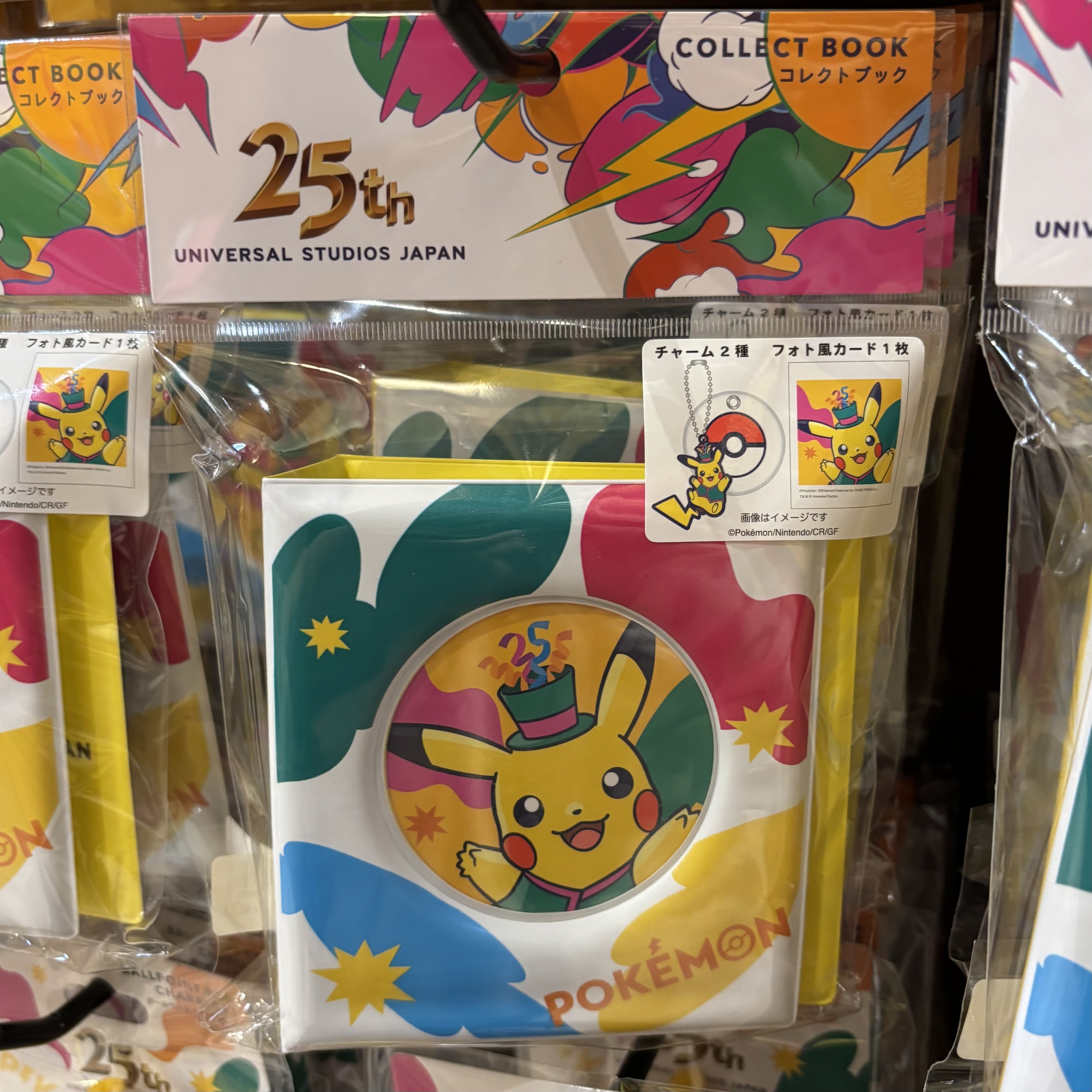 【訂貨】USJ 25th Discover U 週年紀念系列 - Pokemon 寶可夢 比卡超 卡片收納 相簿 連掛飾