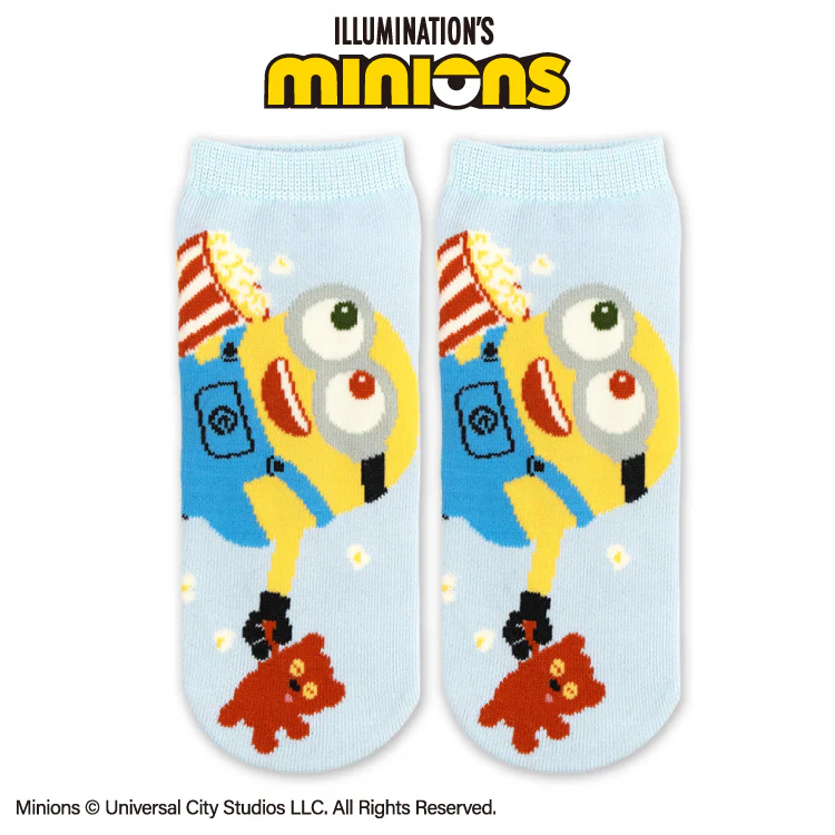 【預訂】MINIONS 迷你兵團 小小兵 糖果風系列 - Bob+Tim 女裝短襪
