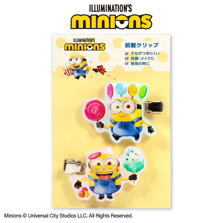 【預訂｜8月】MINIONS 迷你兵團 小小兵 糖果風系列 - 前髮夾 2pcs