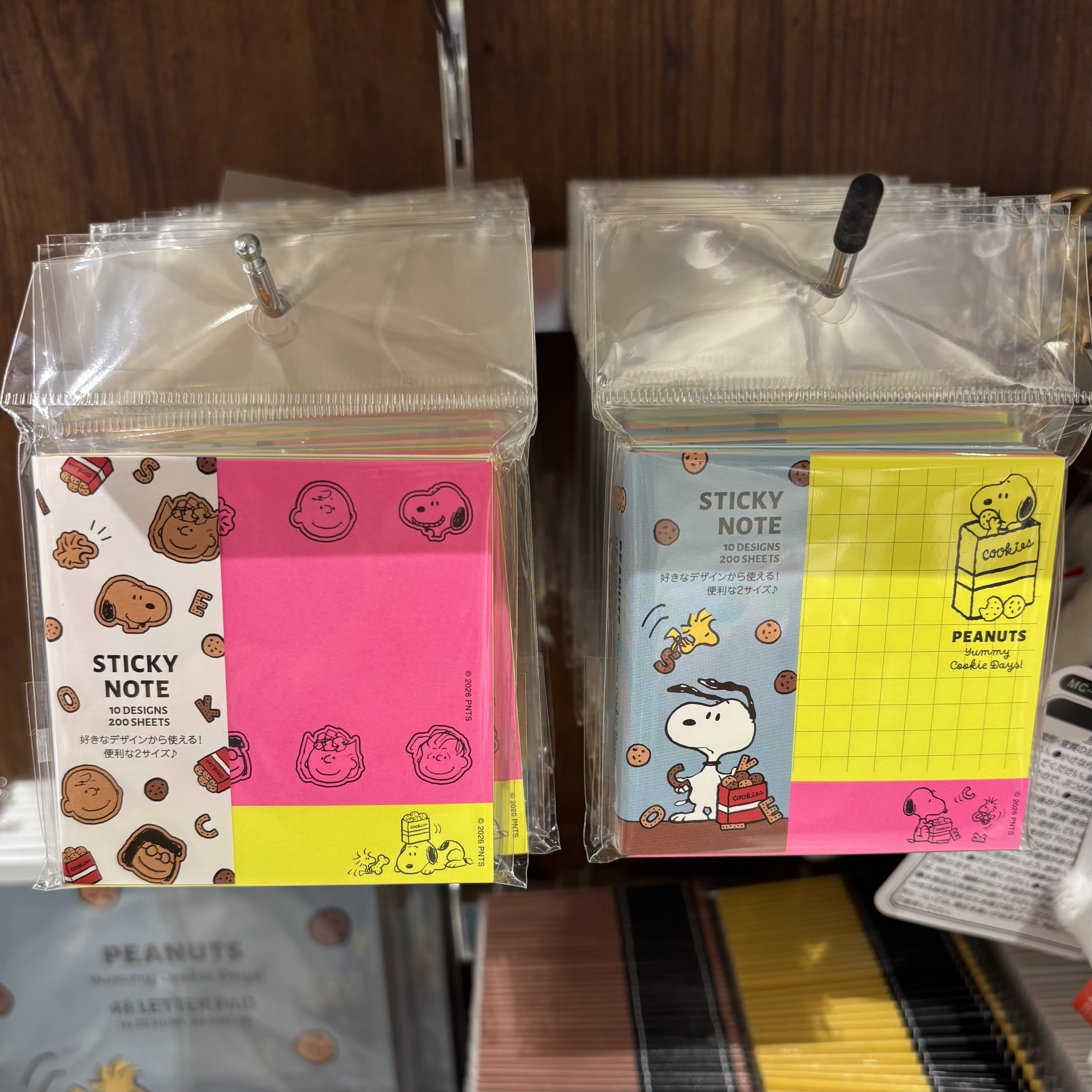 【訂貨】Peanuts Snoopy Yummy Cookie Days Sticky Note 螢光便利貼