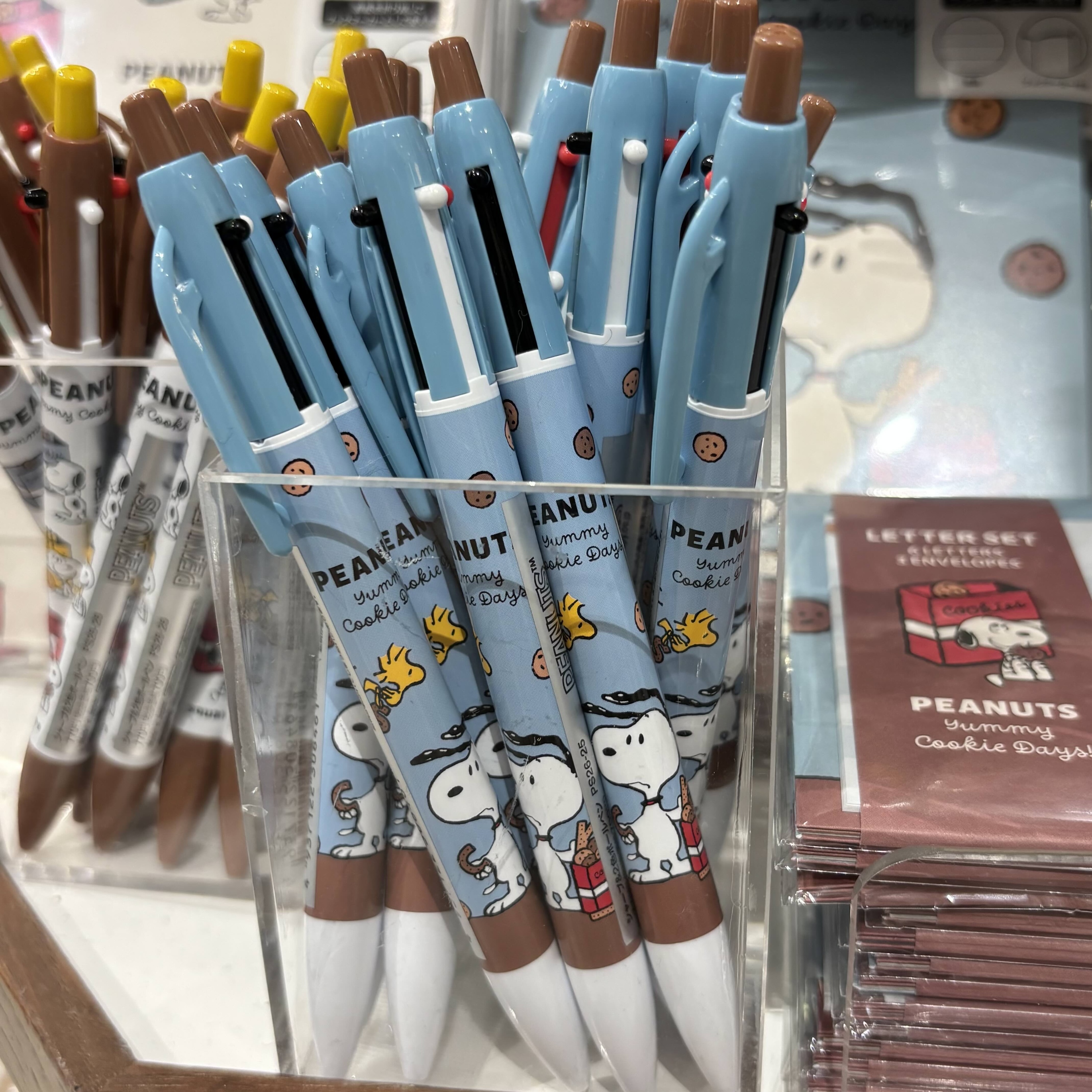 【訂貨】Peanuts Snoopy Yummy Cookie Days 兩色原子筆 鉛芯筆（藍）