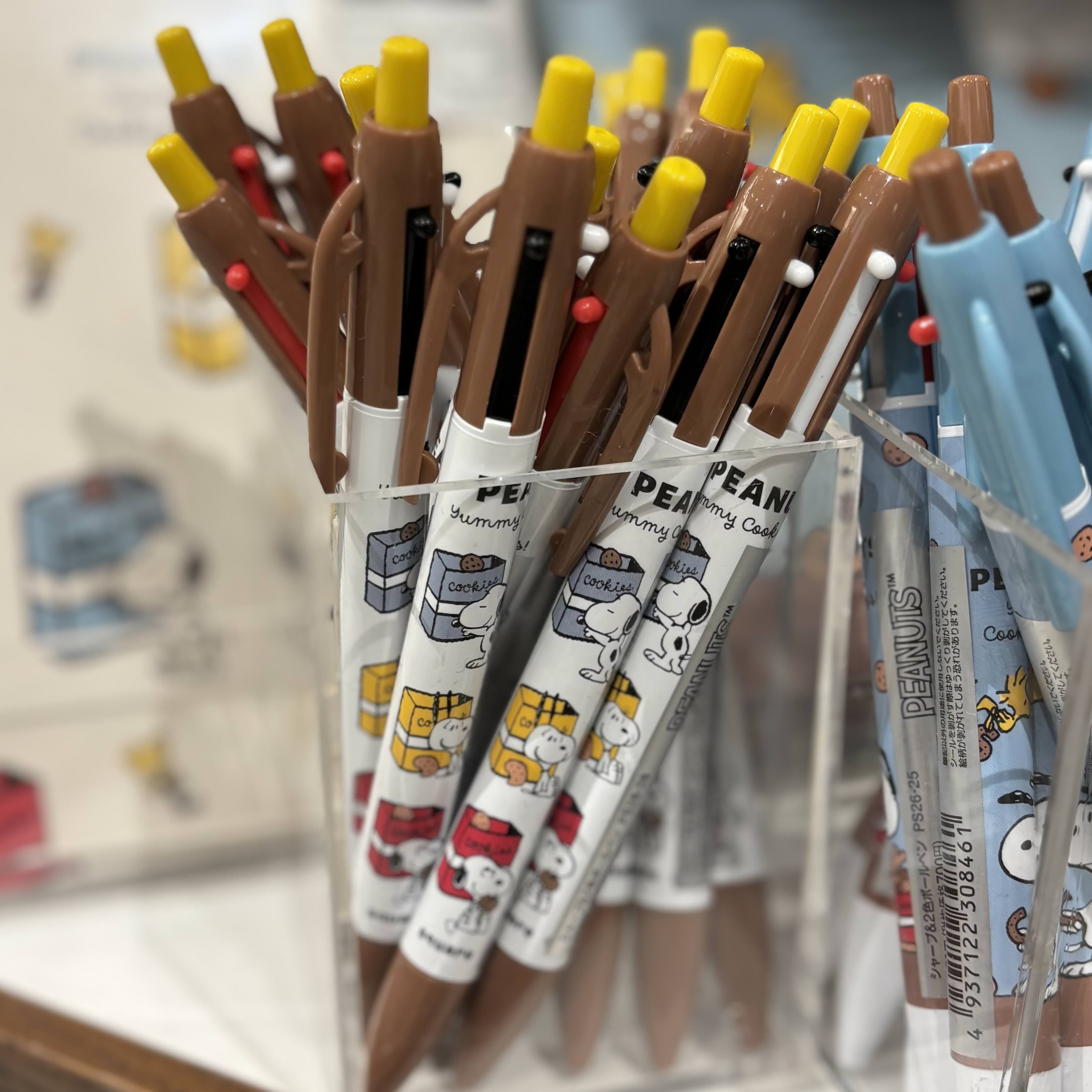 【訂貨】Peanuts Snoopy Yummy Cookie Days 兩色原子筆 鉛芯筆（啡白）