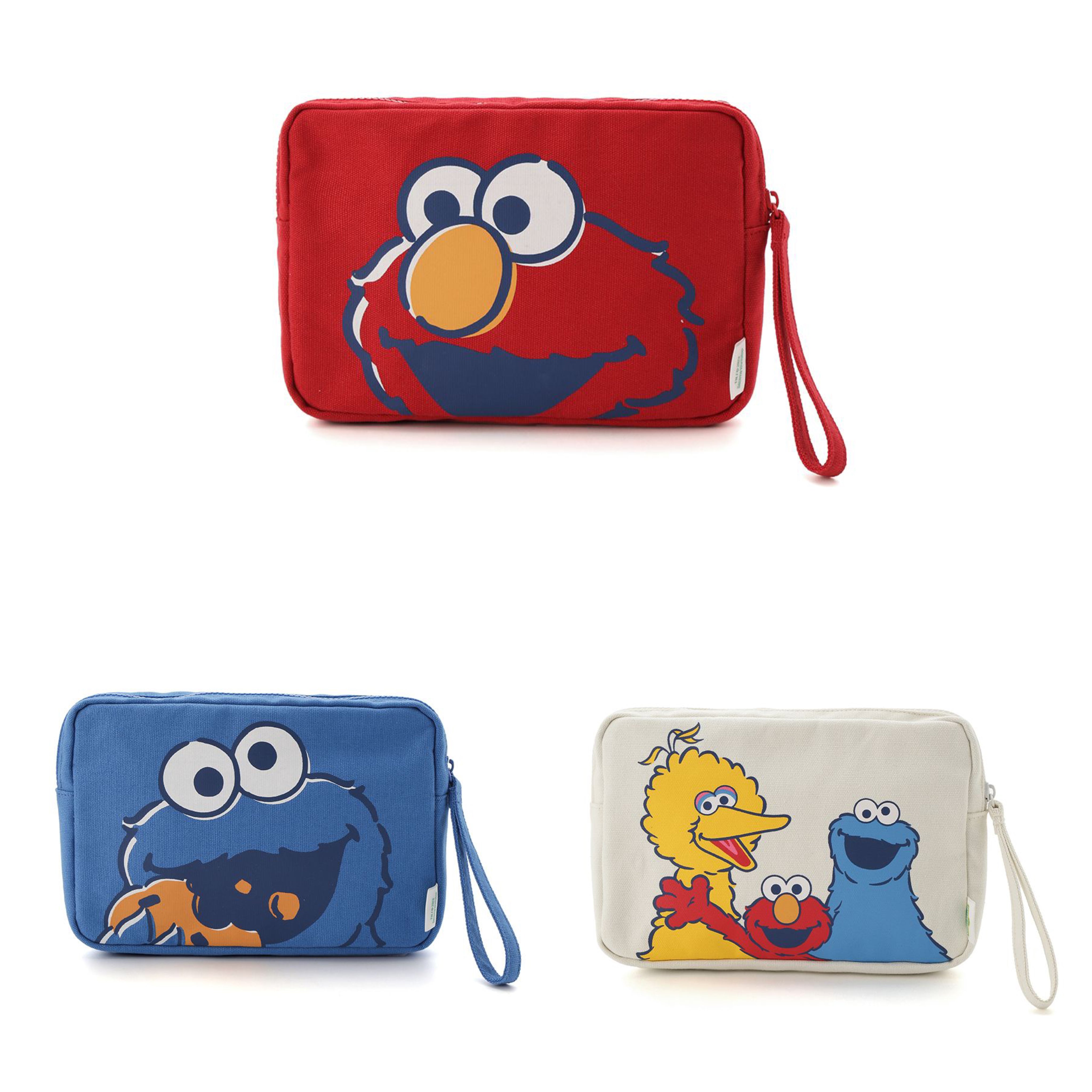 【訂貨】芝麻街 Sesame Street Market Multi Pouch 小物袋 化妝袋