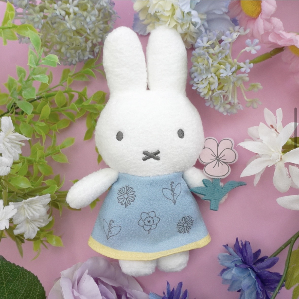 【訂貨】Miffy Style 限定 Miffy Bloom 藍色花裙掛飾