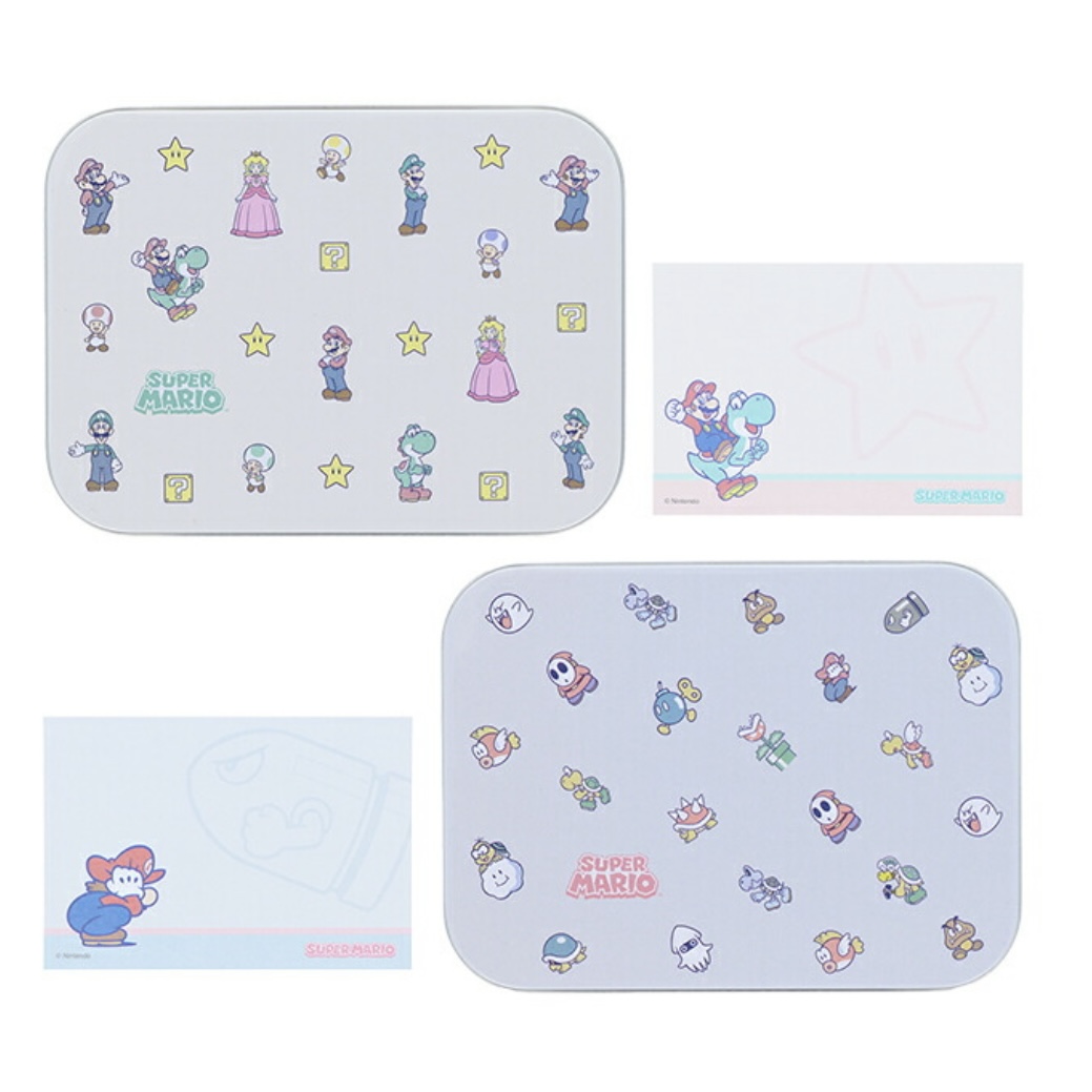 【訂貨】Super Mario 文具 - 鐵盒便條紙