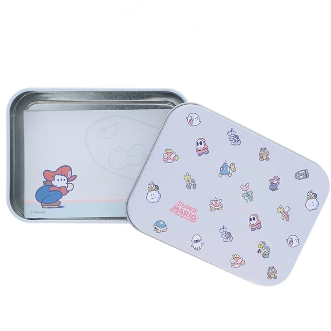 【訂貨】Super Mario 文具 - 鐵盒便條紙
