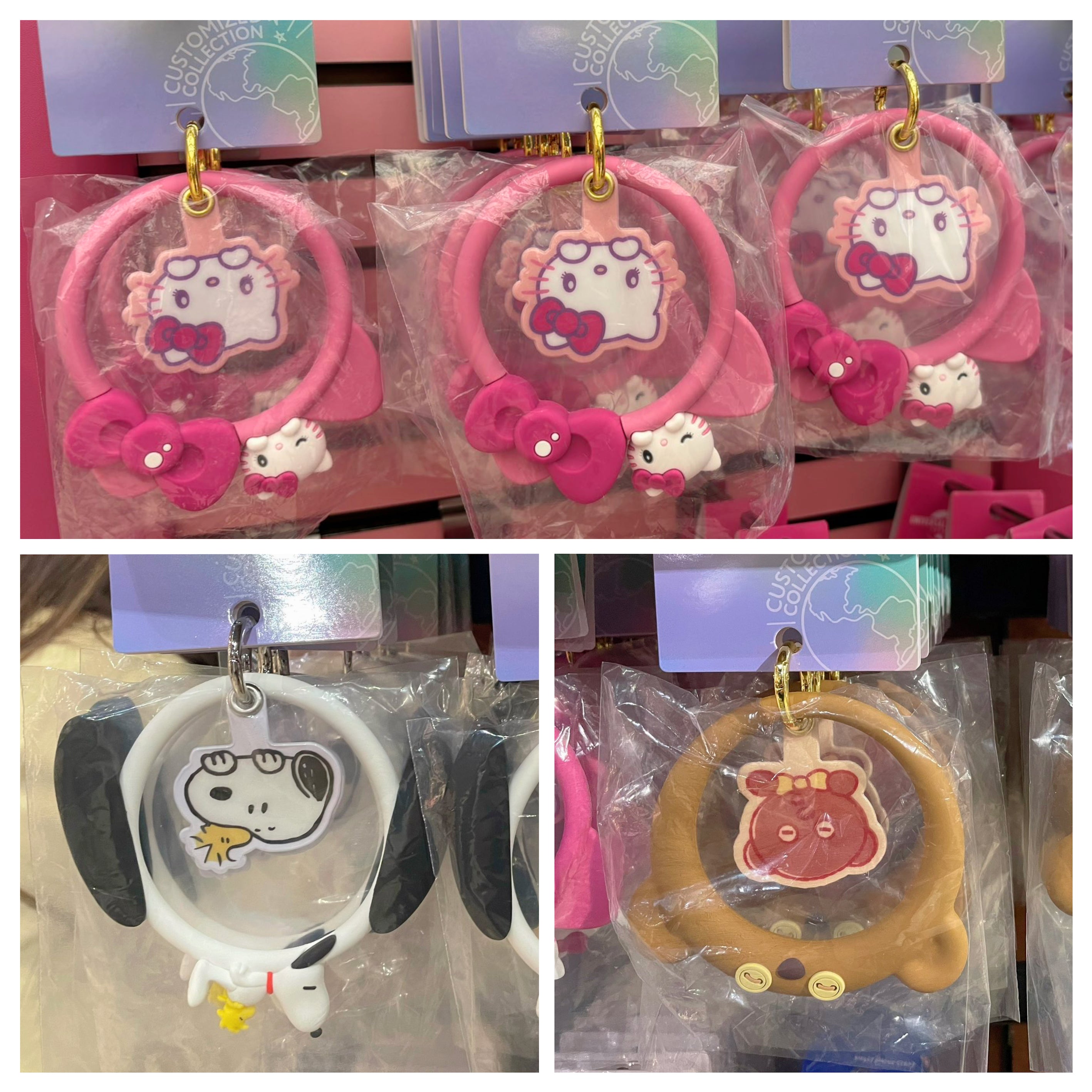 USJ Snoopy Tim Bear Hello Kitty 手機手環 手腕帶