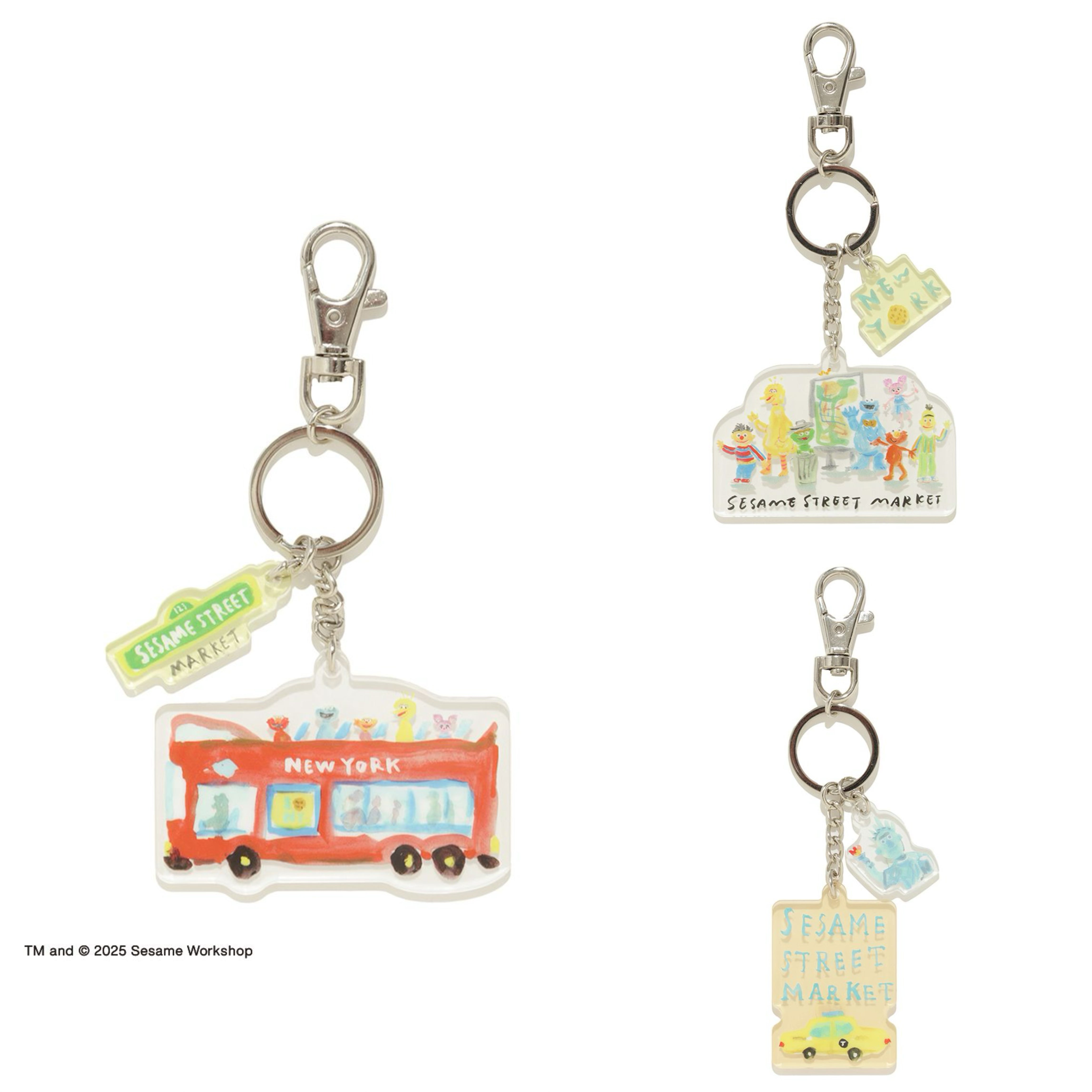 Sesame Street Market Hello! New York - 亞加力鑰匙扣