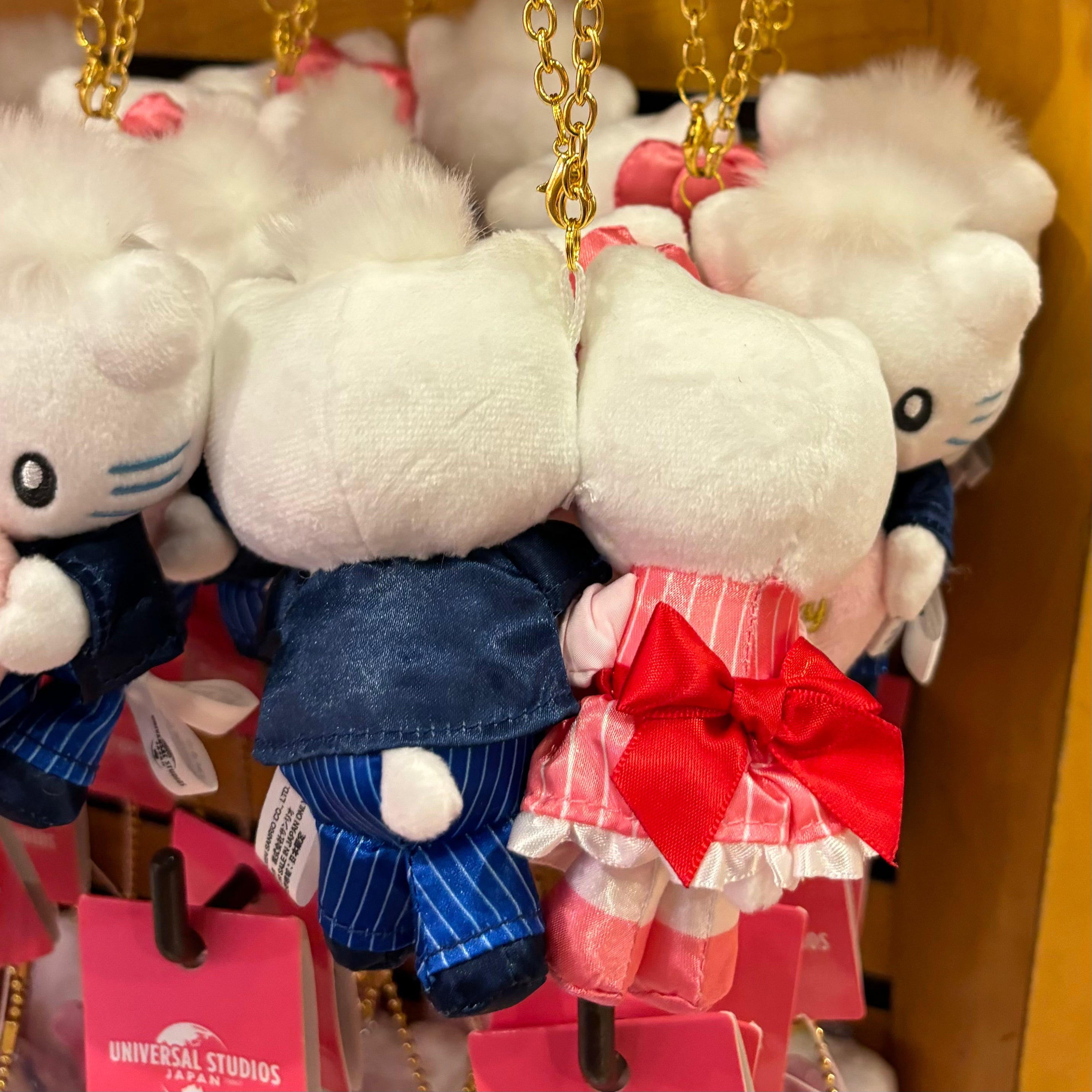 USJ Hello Kitty & Dear Daniel 掛飾公仔