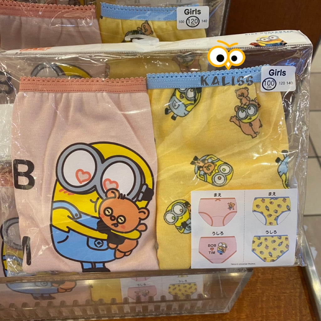 USJ Minions Bob & Tim 女童內褲