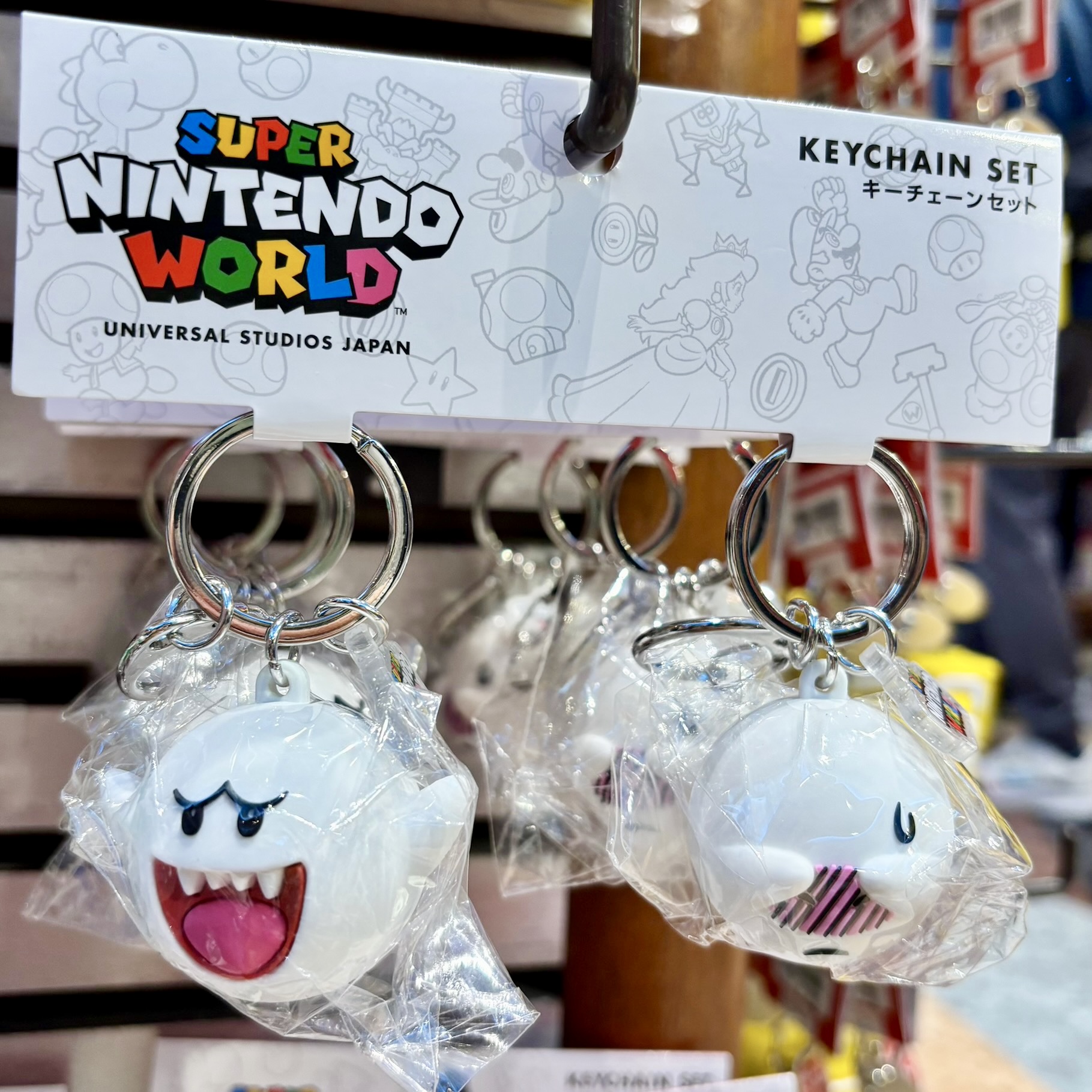 【訂貨】USJ Mario 幽靈鬼鬼 鑰匙圈套裝