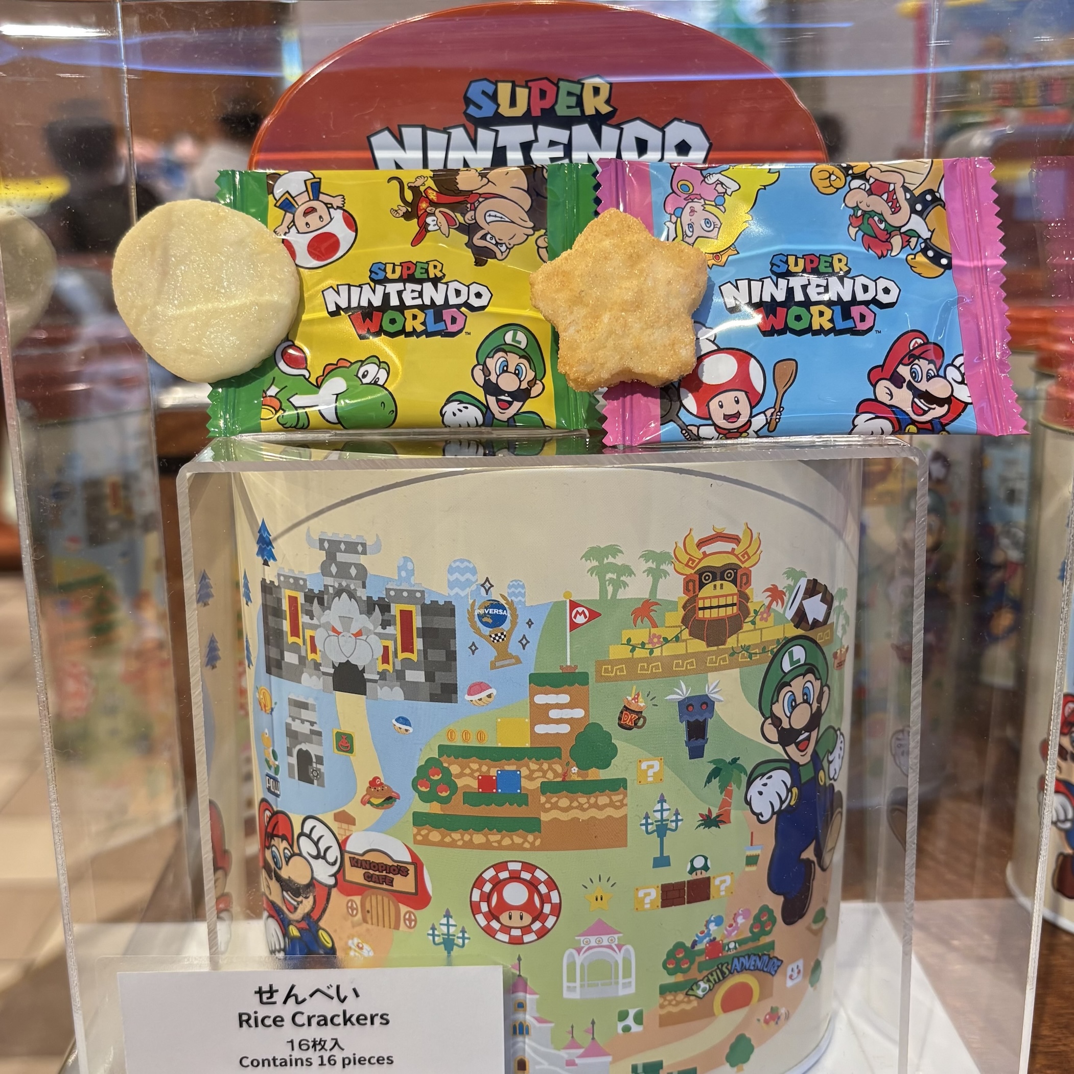 【訂貨】USJ 任天堂世界 Mario園區 5週年限定 - 米餅零食罐