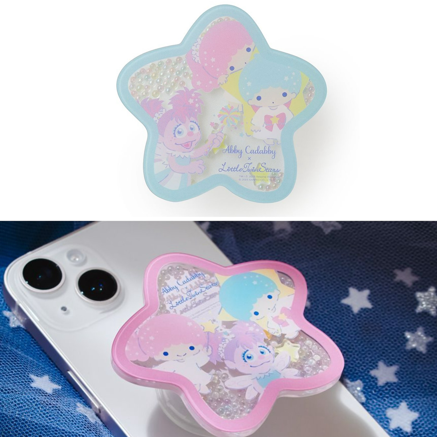 【訂貨】Sesame Street Market Abby x Little Twin Stars - 手機背貼支架