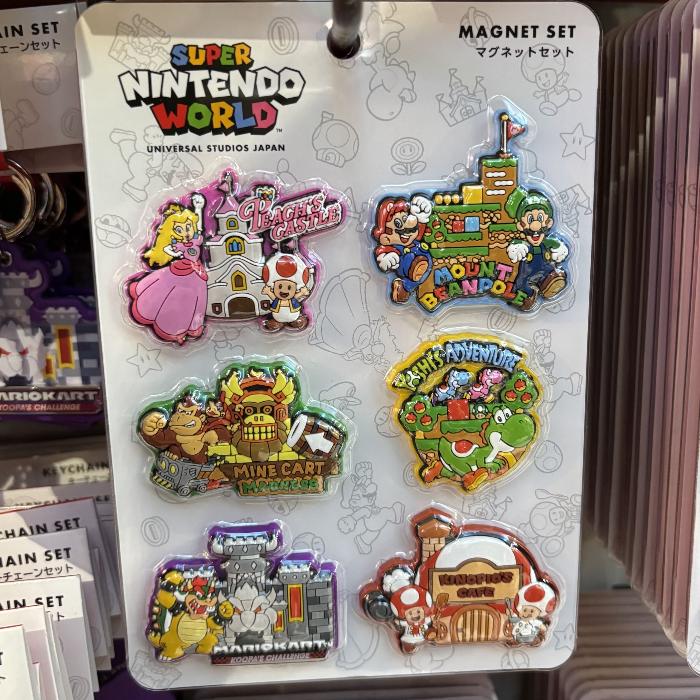 【訂貨】USJ 任天堂世界 Mario園區 5週年限定 - 磁鐵貼 磁石 套裝 6pcs