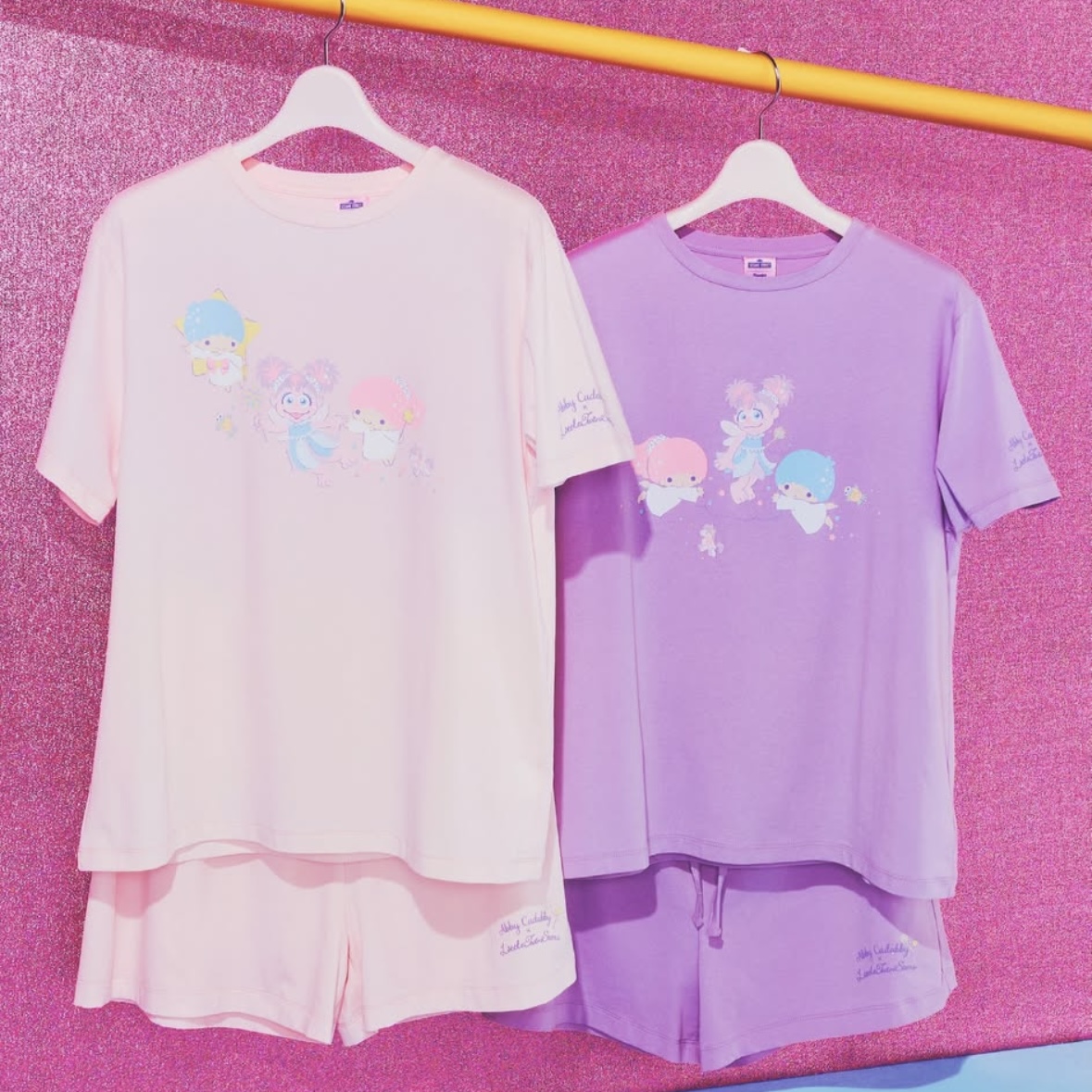 【訂貨】Sesame Street Market Abby x Little Twin Stars - Tshirt 及短褲套裝