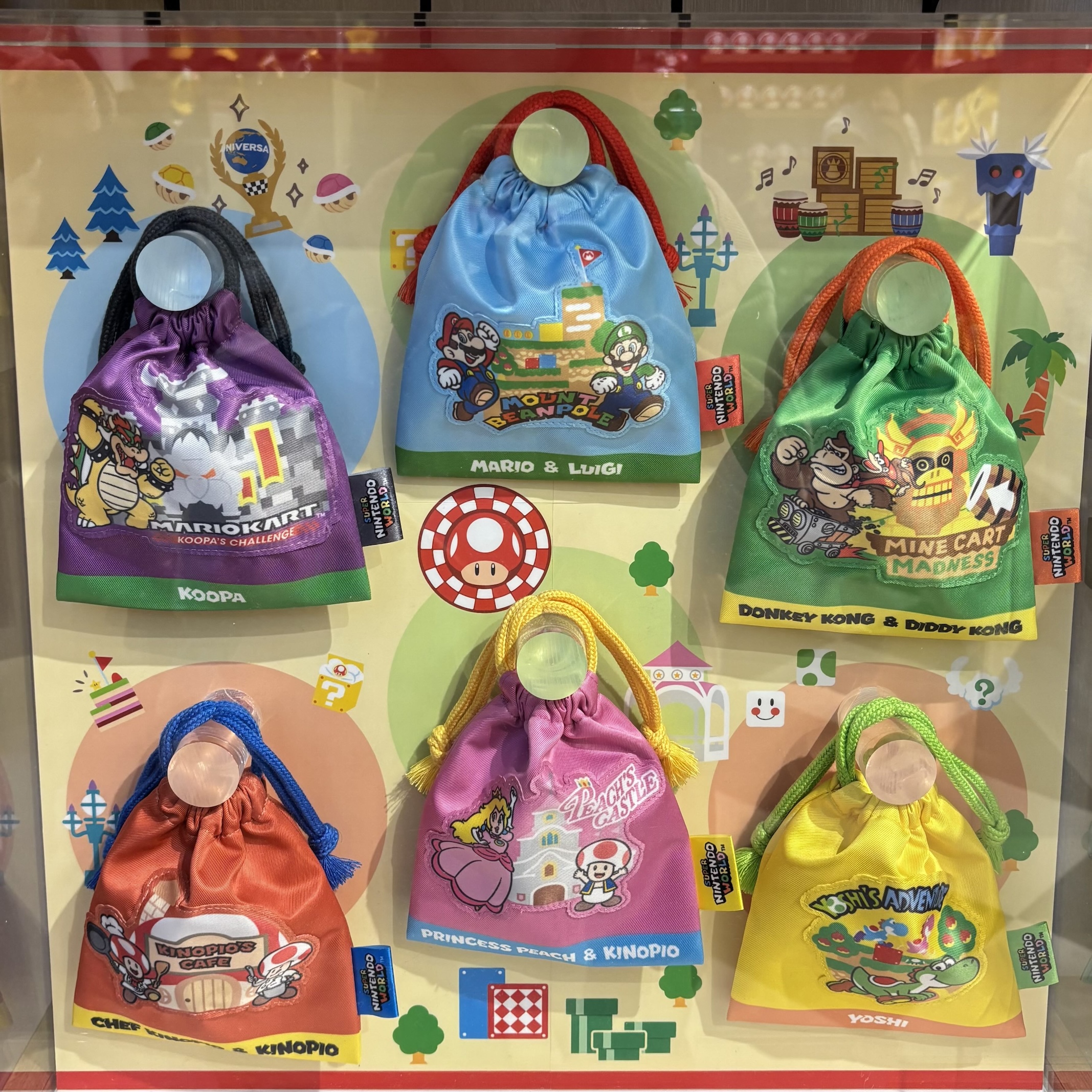 【訂貨】USJ 任天堂世界 Mario園區 5週年限定 - 索繩袋 盲盒 